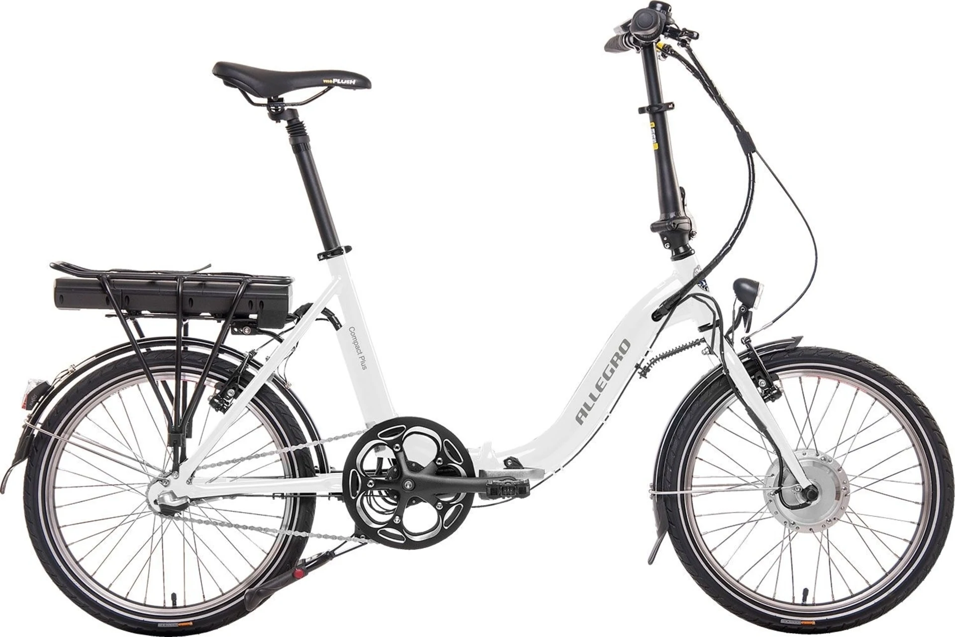 Allegro Compact Plus vélo électrique pliable blanc