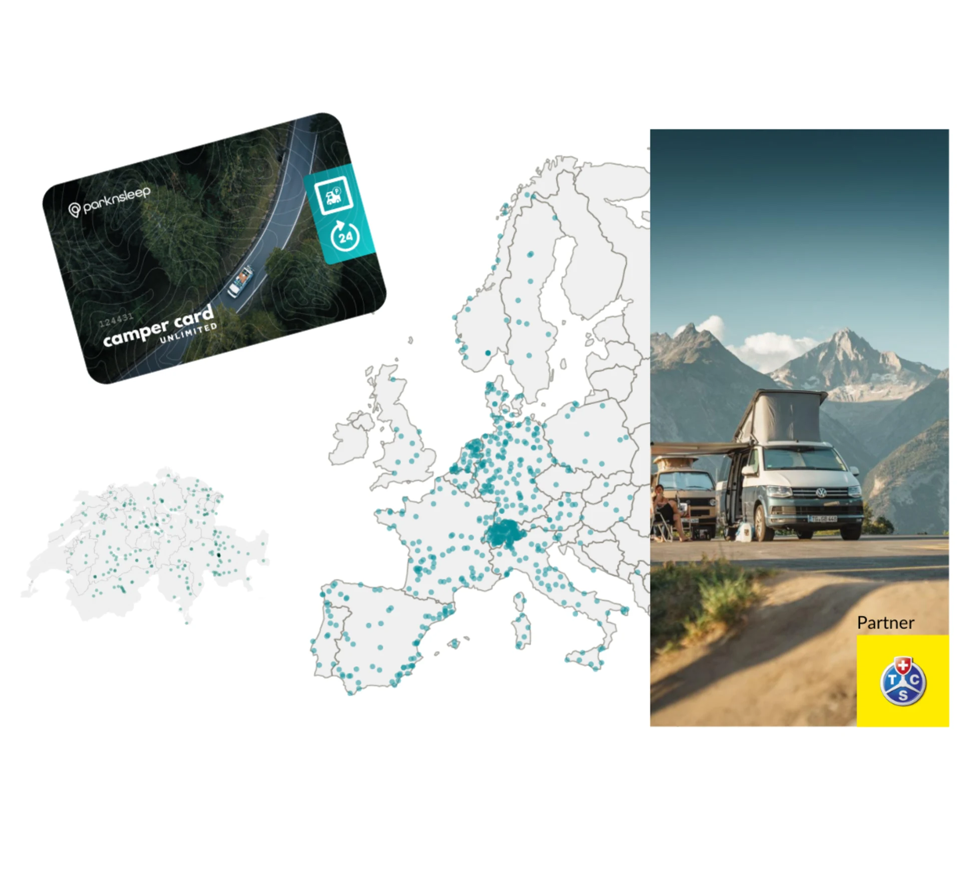 Parkn’Sleep Camper Card Unlimited – die Stellplatz Jahreskarte