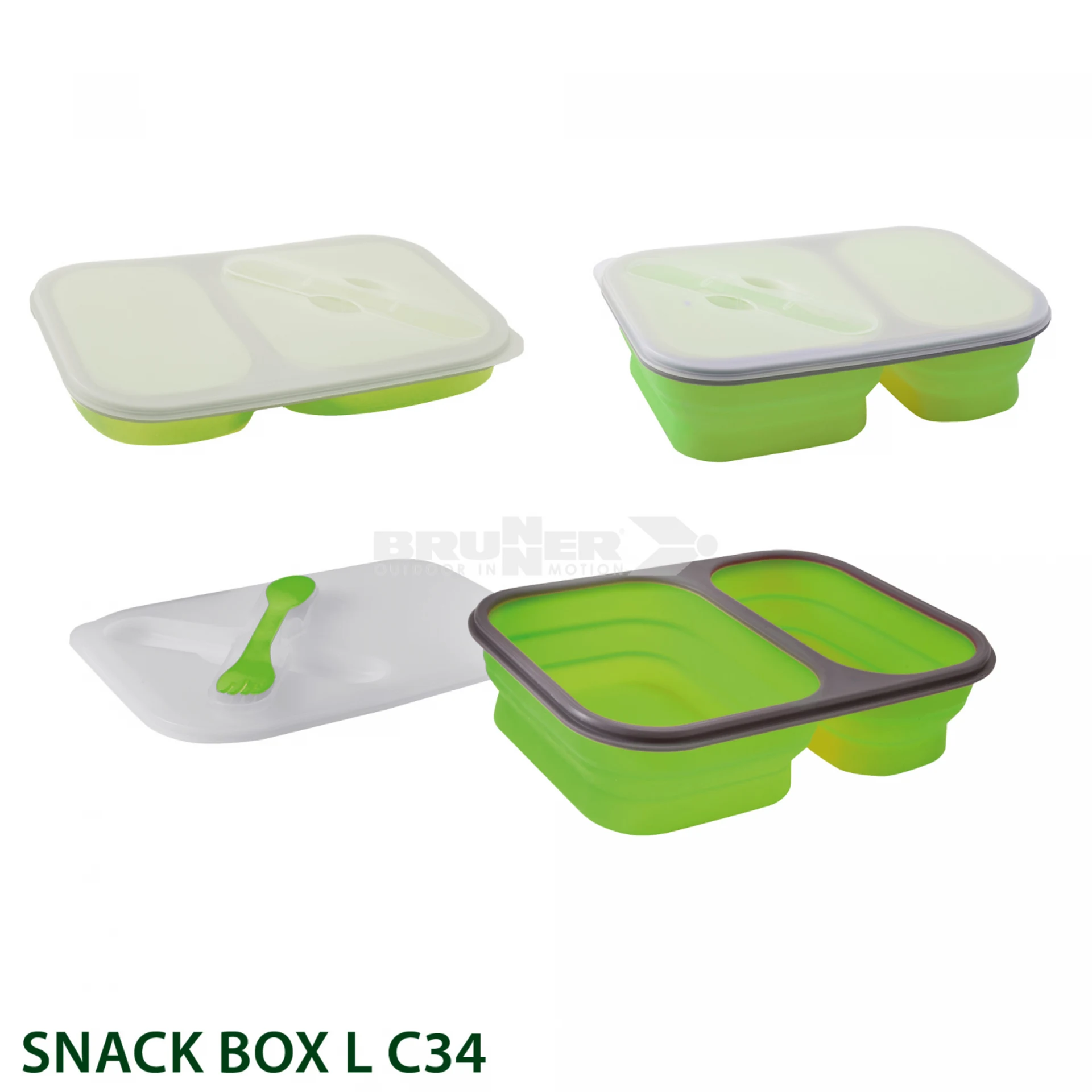 Brunner Snack Box L Foldaway Faltbox 1,6l lime Brunner Snack Box L Foldaway Faltbox 1,6l lime