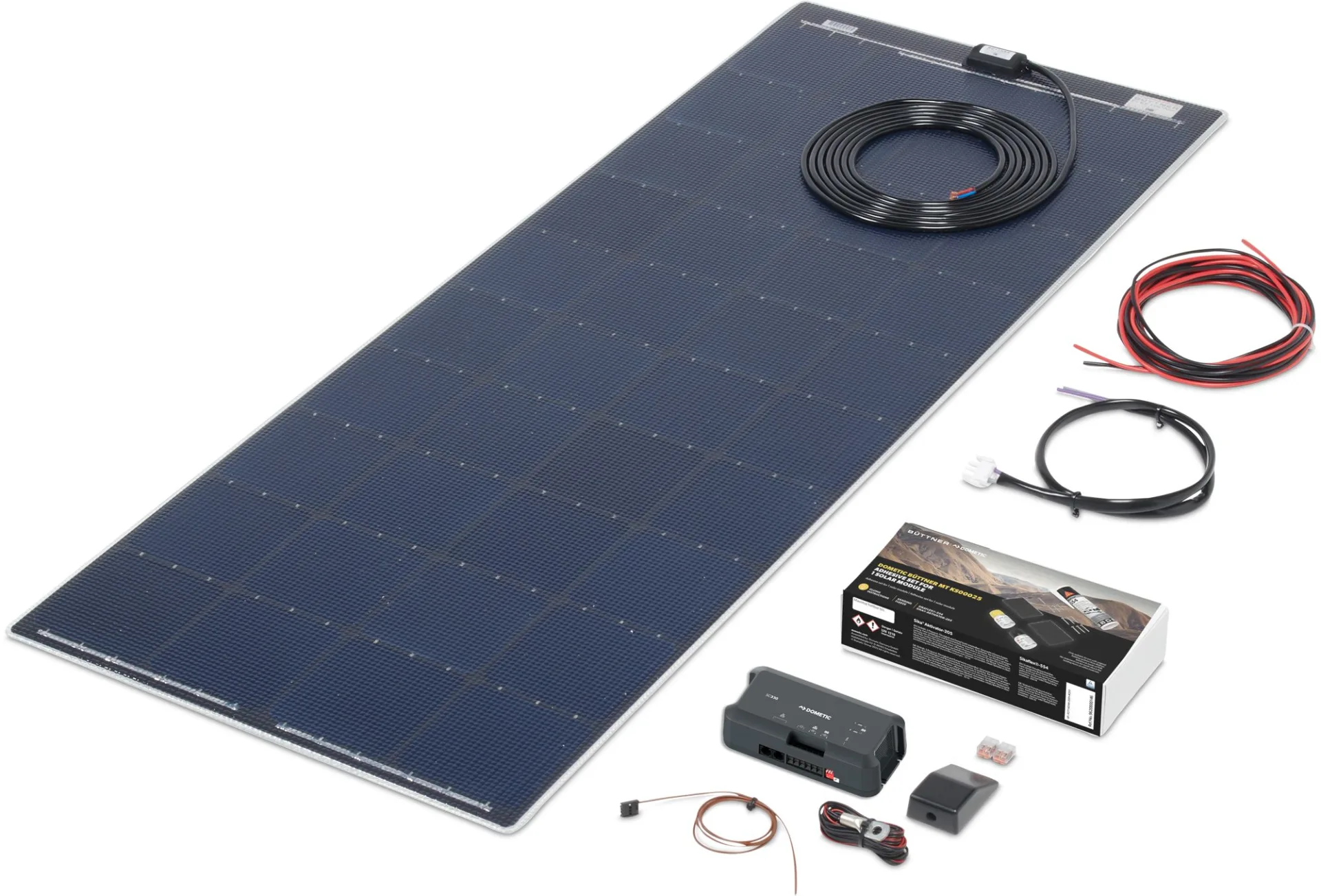 Büttner Elektronik Flat Light MT 150 FL Solaranlagen Komplettset ultraflach 1 Modul 150 Wp