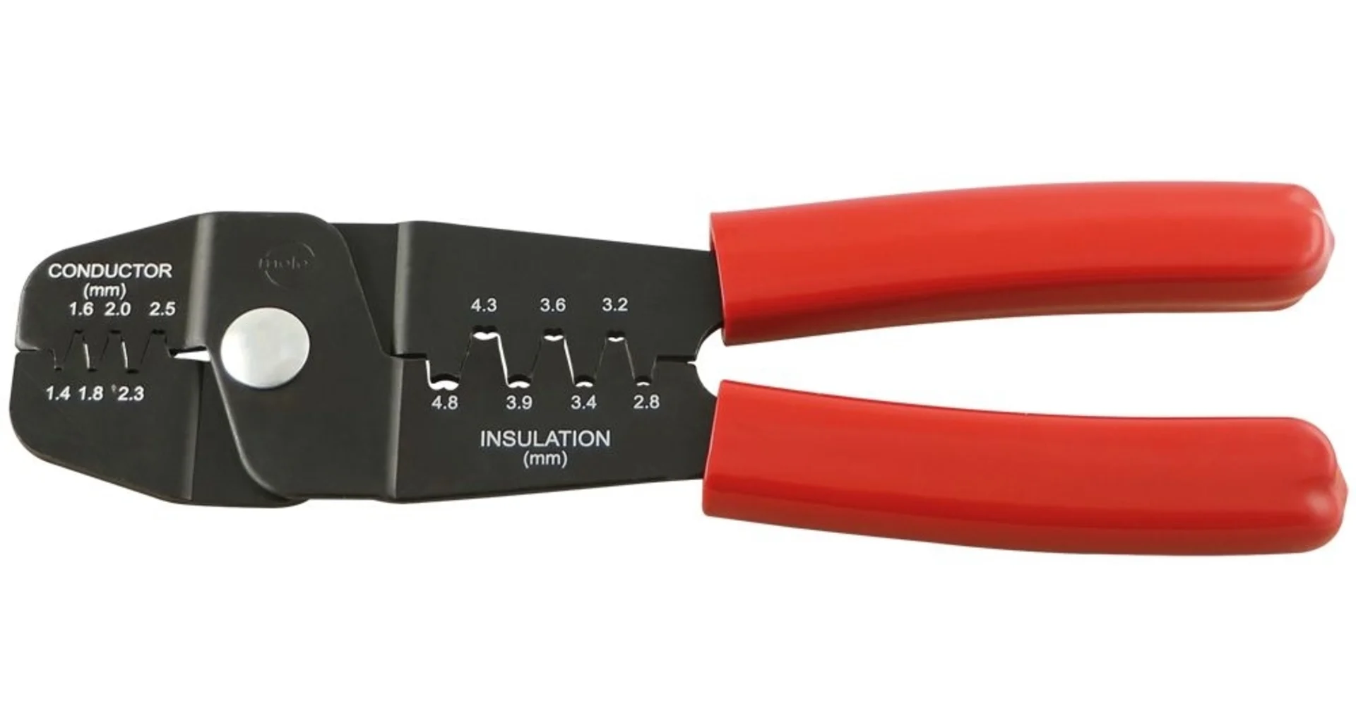 Kabelschuhzange für unisolierte Kabelschuhe Kabelschuhe von AWG 14 - 24, 0.25 - 2.0 mm2