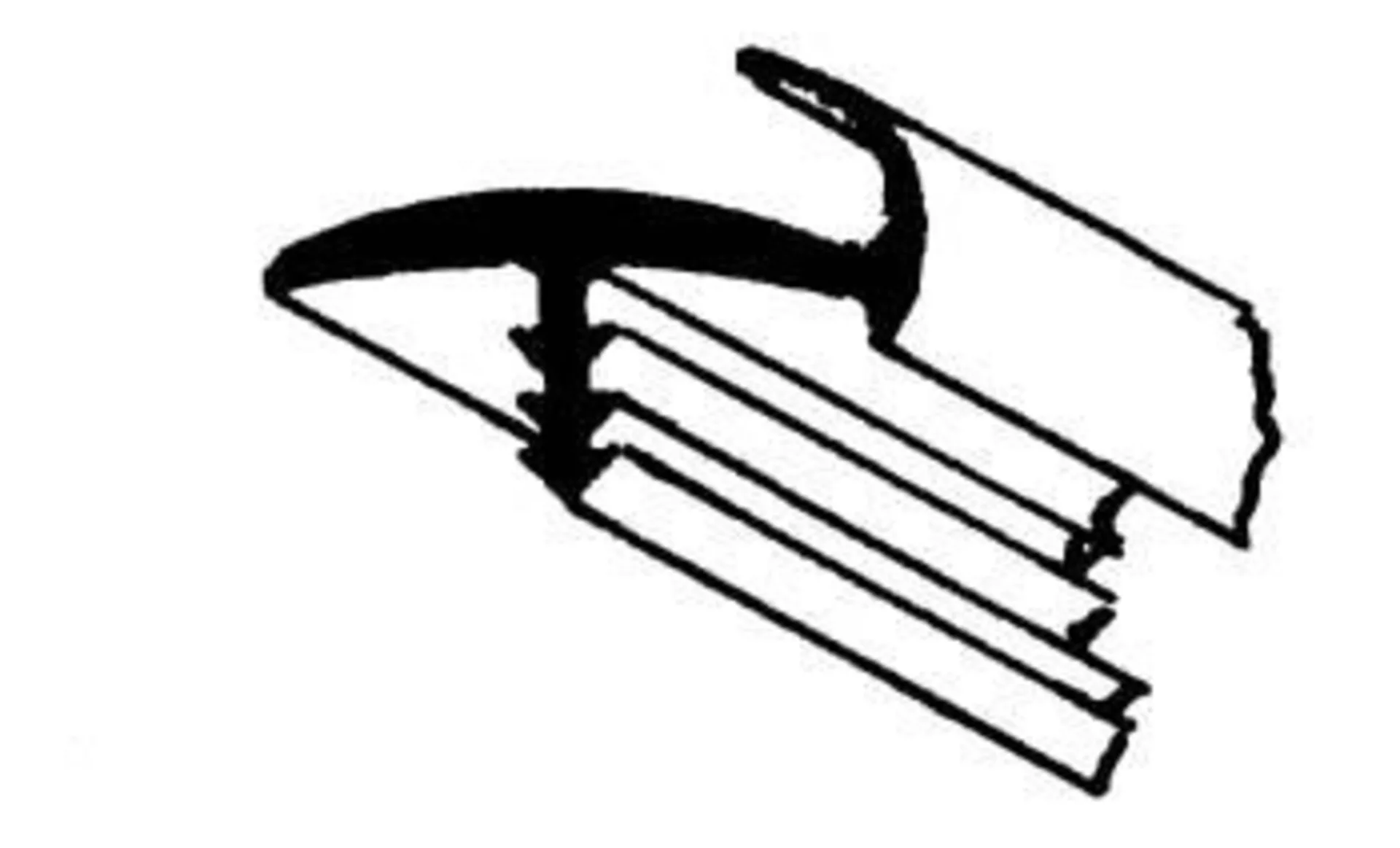 Chant intérieur de porte avec lèvre d'étanchéité