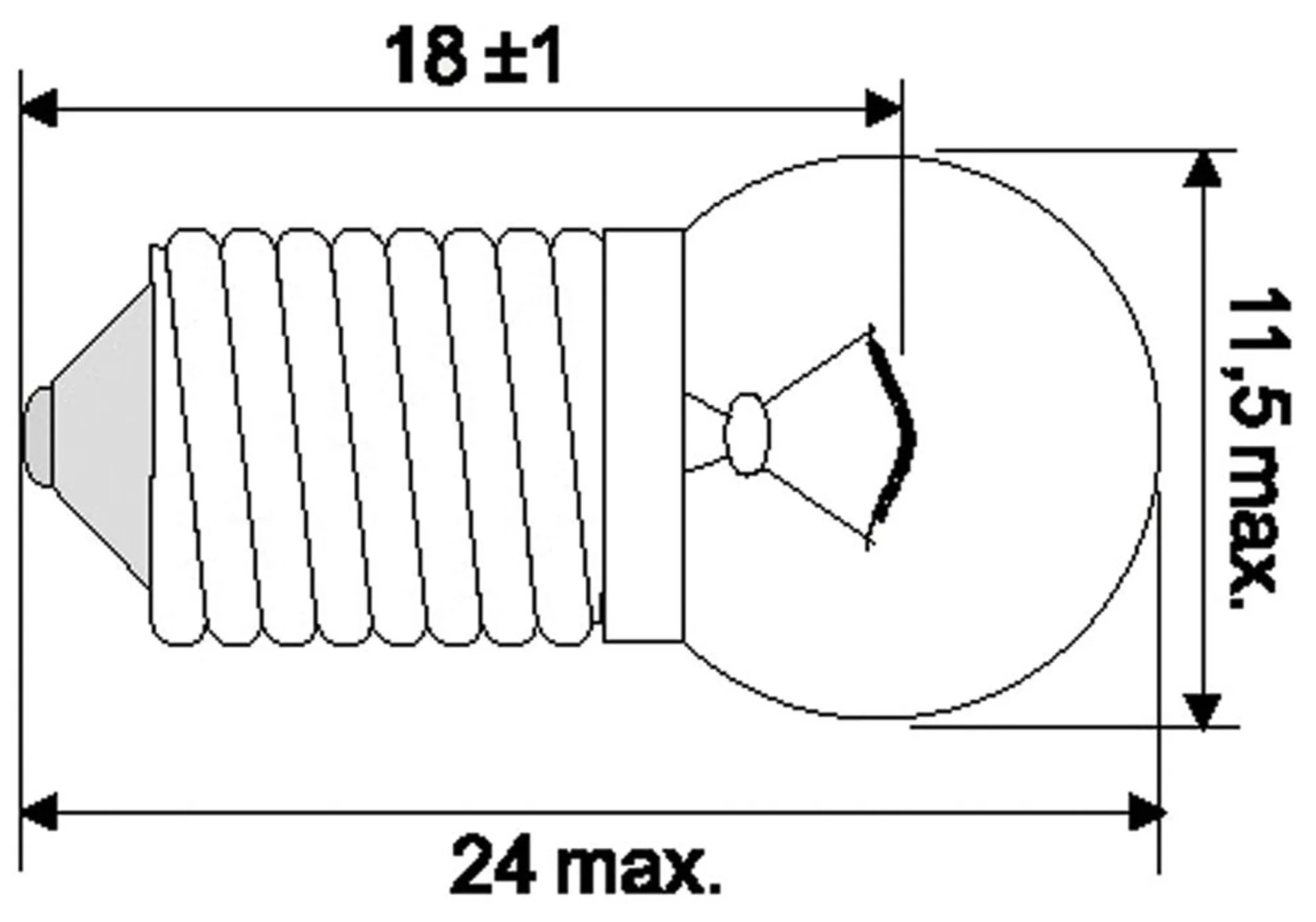 Glühlampe E10 6V 0.15A 0,9 W