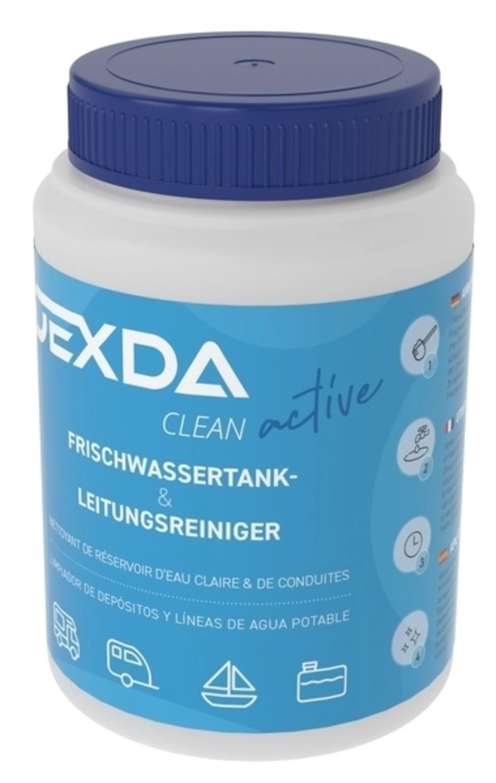 DEXDA® Clean active Frischwassertankreiniger (600 g Pulver) DEXDA® Clean active Frischwassertankreiniger (600 g Pulver)
