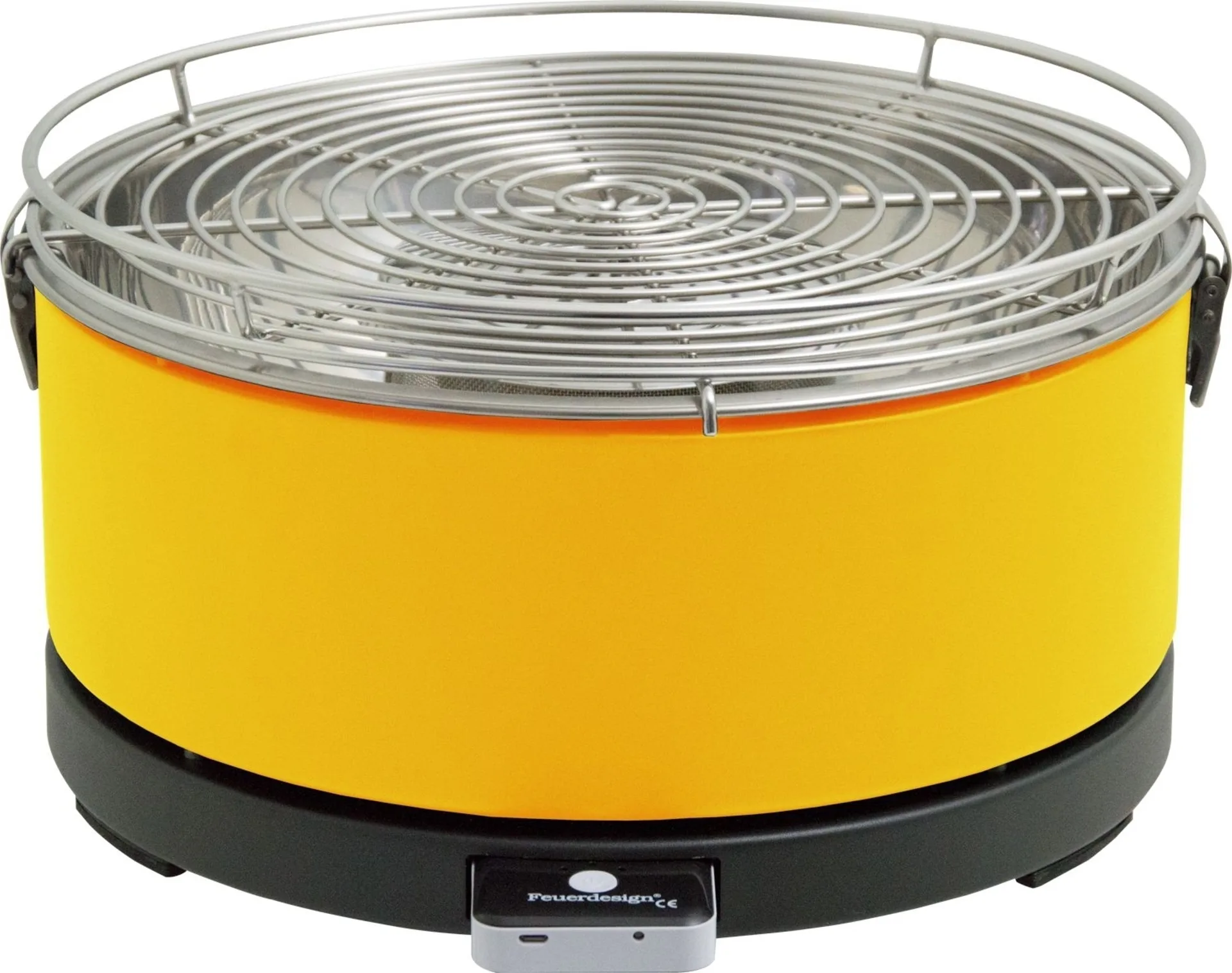 Feuerdesign Mayon Holzkohle-Tischgrill gelb
