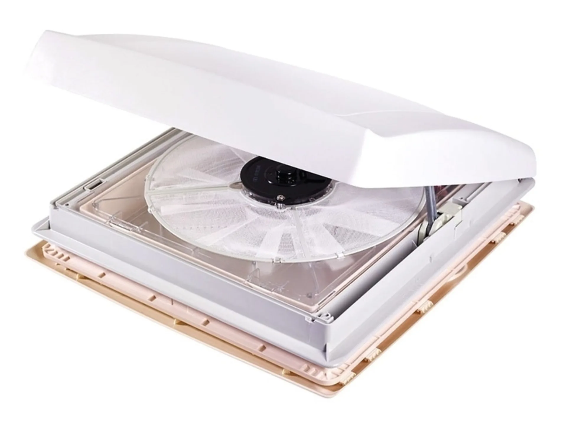 Lanterneau Omni-Vent avec ventilateur 40x40 blanc