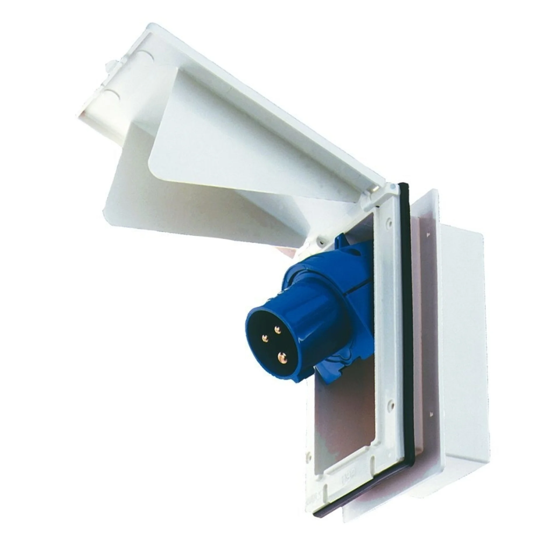 Alimentation CEE avec couvercle à charnière Alimentation CEE avec couvercle à charnière