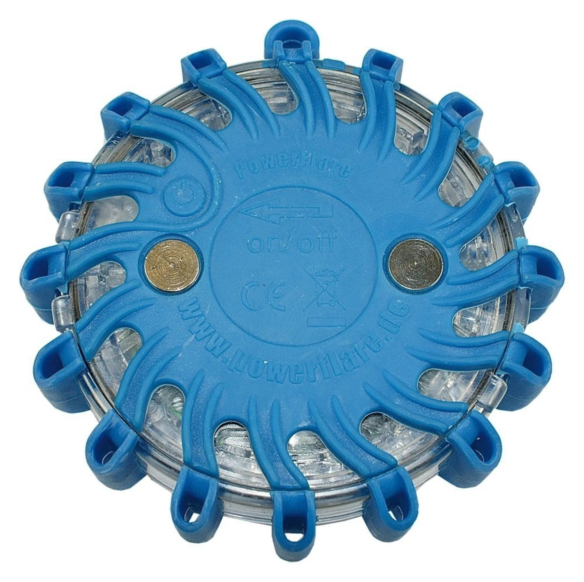 Akku Warnblitzer 16 LEDs blau