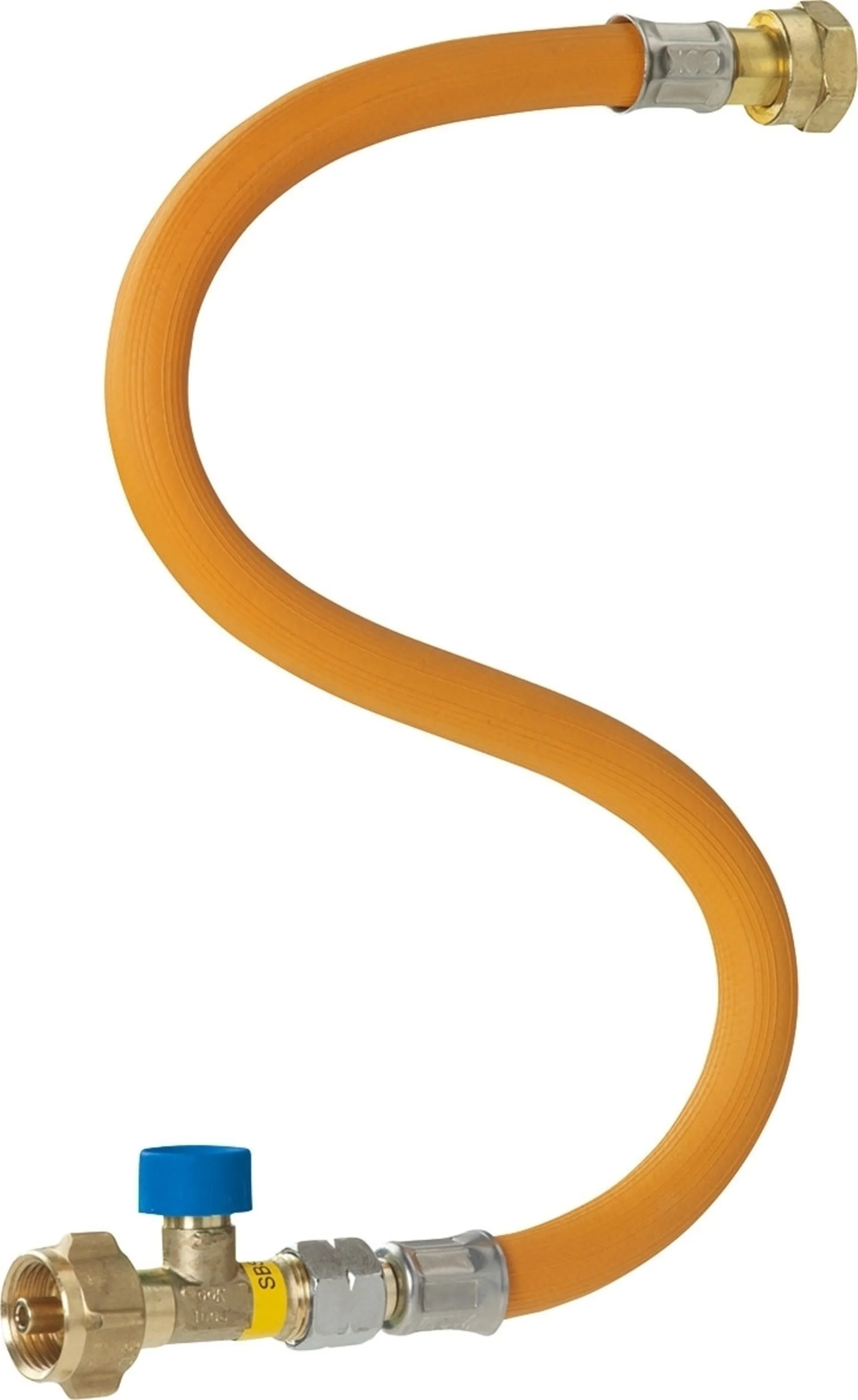 GOK Tuyau à gaz haute pression 45 cm / G. 12 avec sécurité de rupture de tuyau pour DE ; A