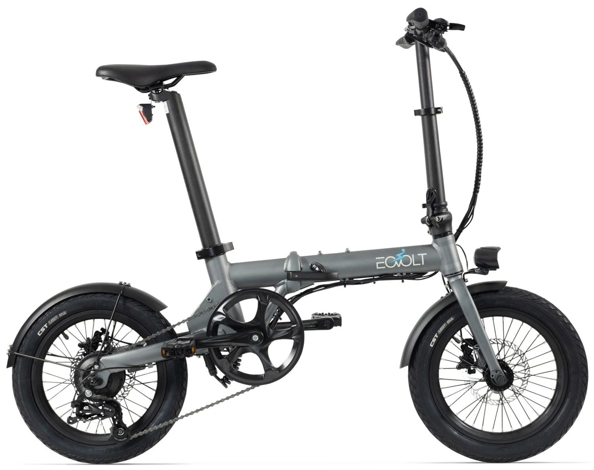 Eovolt City 4 Speed faltbares E-Bike 16" Grau