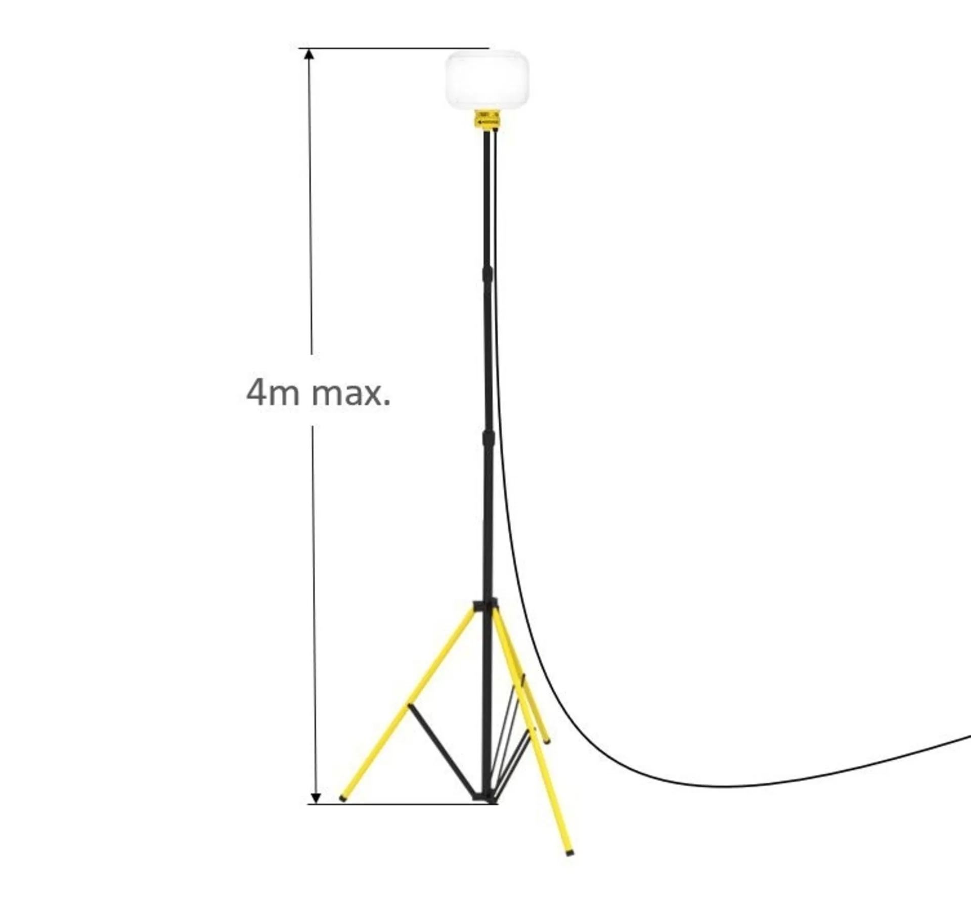 Kompaktes LED-Ballonleuchten Set für Flächenbeleuchtung 100 bis 250 W, 12’000 bis 30’000 Lumen, 4’000 K, inklusive Stativ und Tragetasche Kompaktes LED-Ballonleuchten Set für Flächenbeleuchtung 100 bis 250 W, 12’000 bis 30’000 Lumen, 4’000 K, inklusive Stativ und Tragetasche