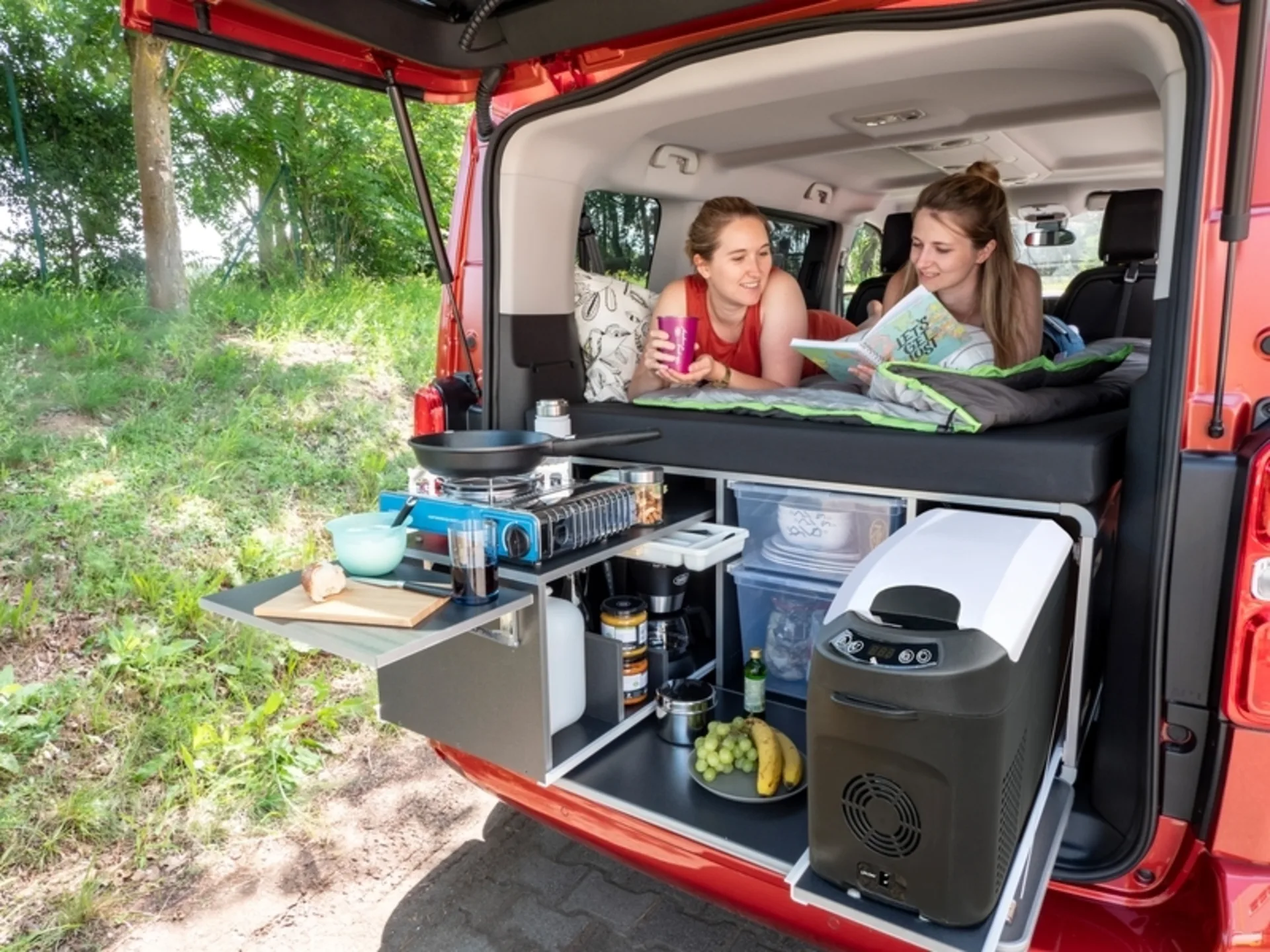 Campingbox M für VW Caddy ab 2003 und andere Minicamper und Minivans