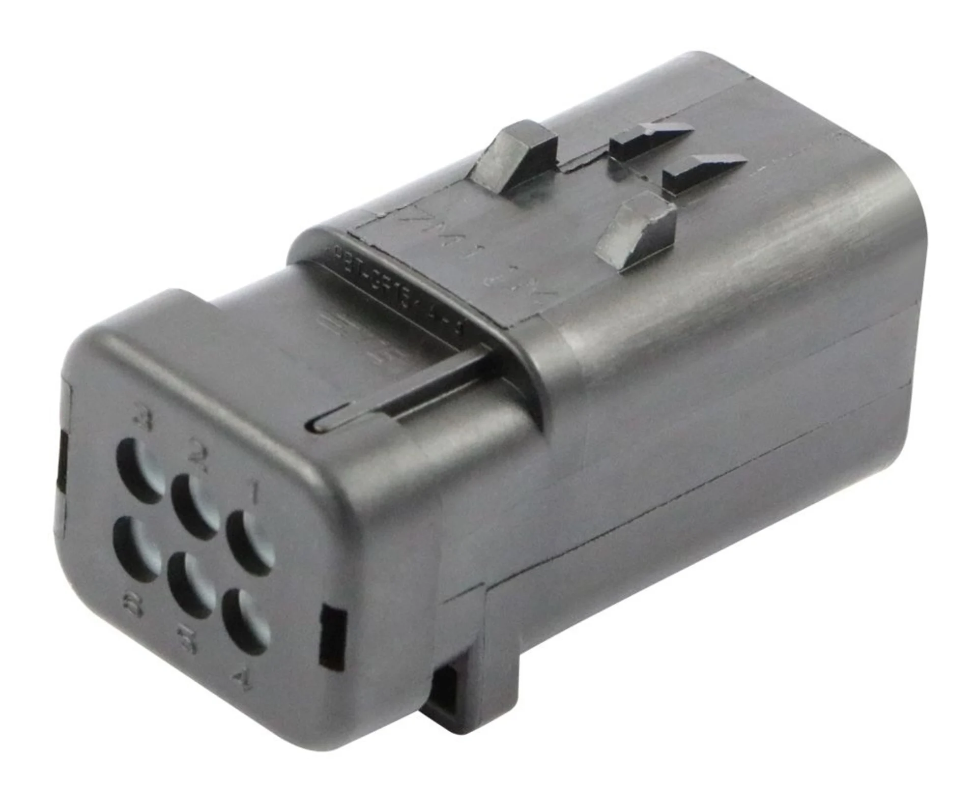 AMPSeal 16 - Boîtier de connecteur à 6 broches, Key A rouge, 6 broches