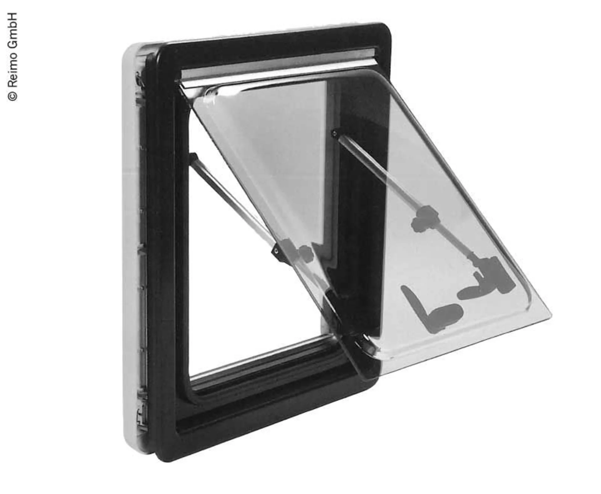 Fenêtre à projection à cadre CARBEST Classic pour camping-cars et caravanes dans la taille 500x350