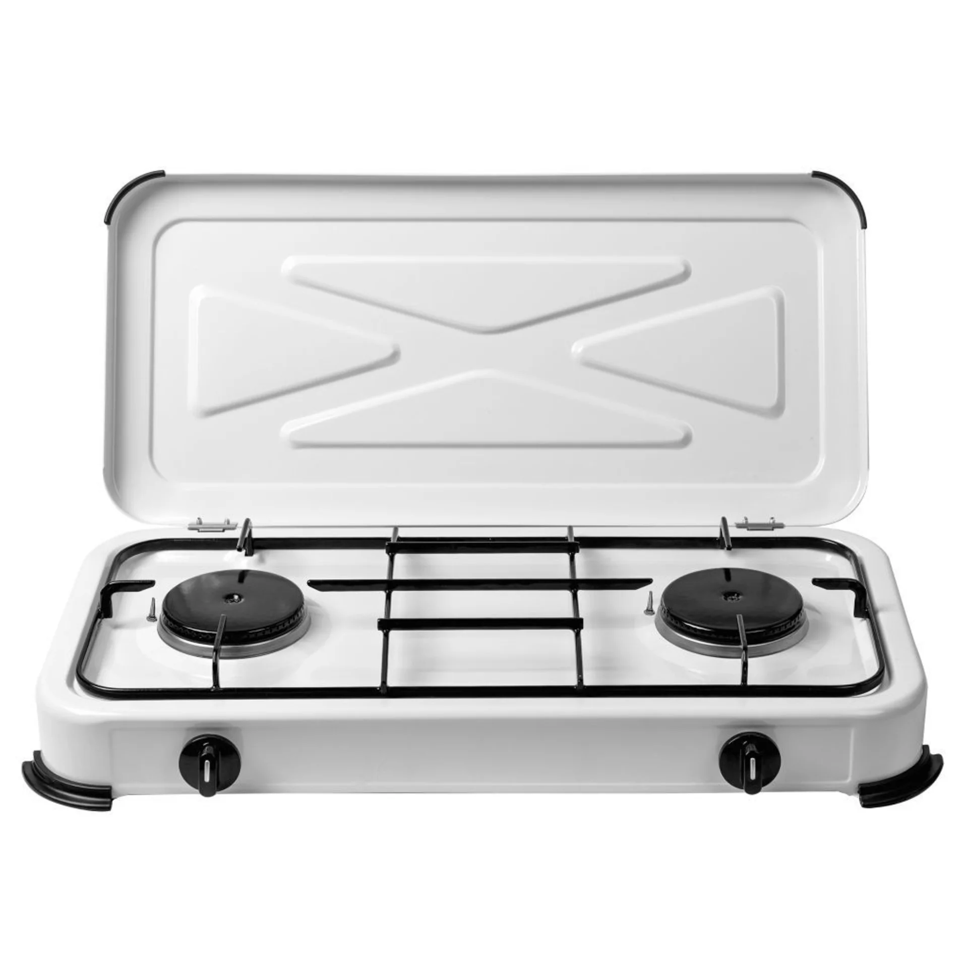 Cuisinière de camping Flame 2 feux avec sécurité d'allumage