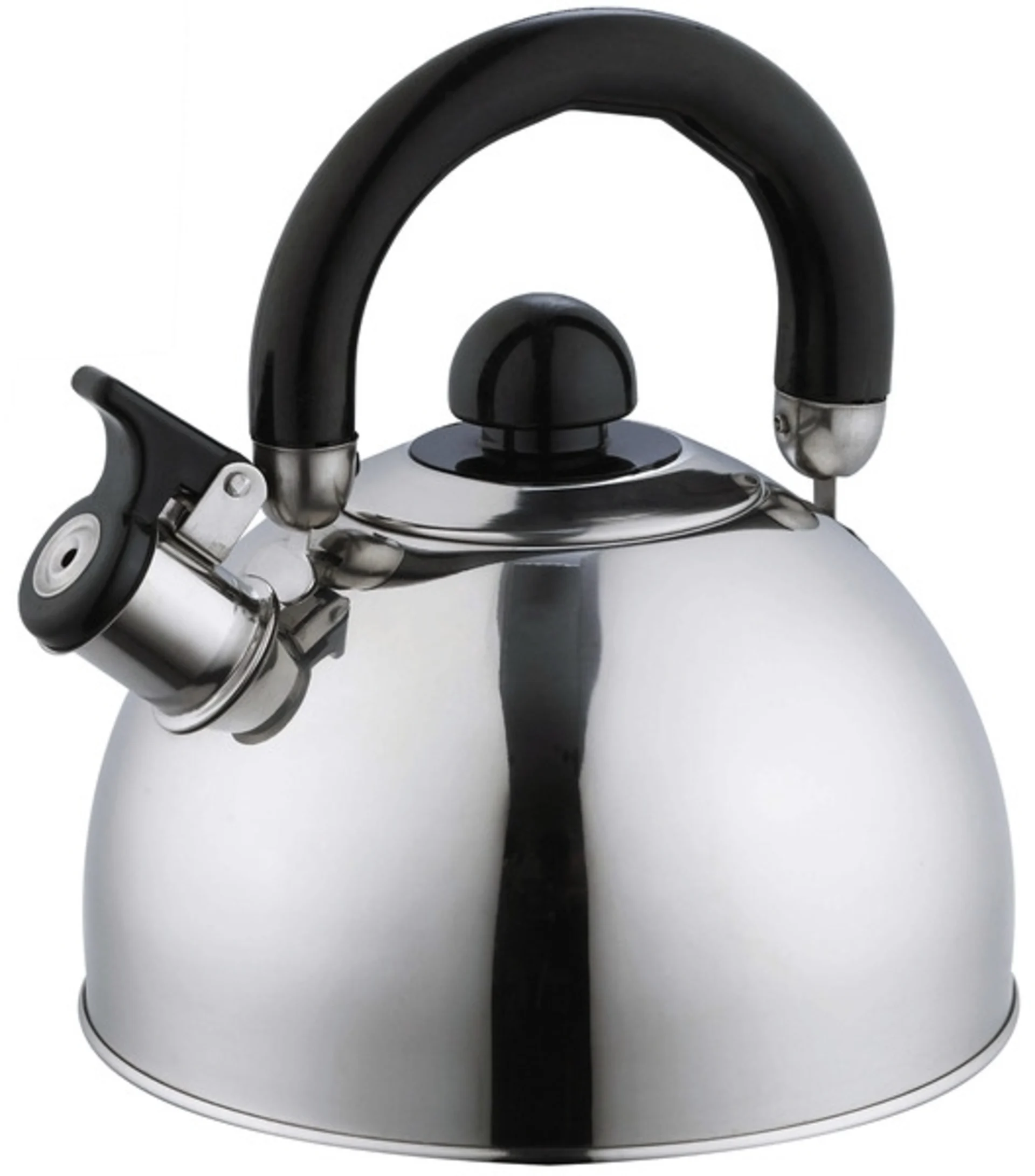 Bouilloire à flûte en acier inoxydable Contessa 2.5 L avec sifflet et fond sandwich