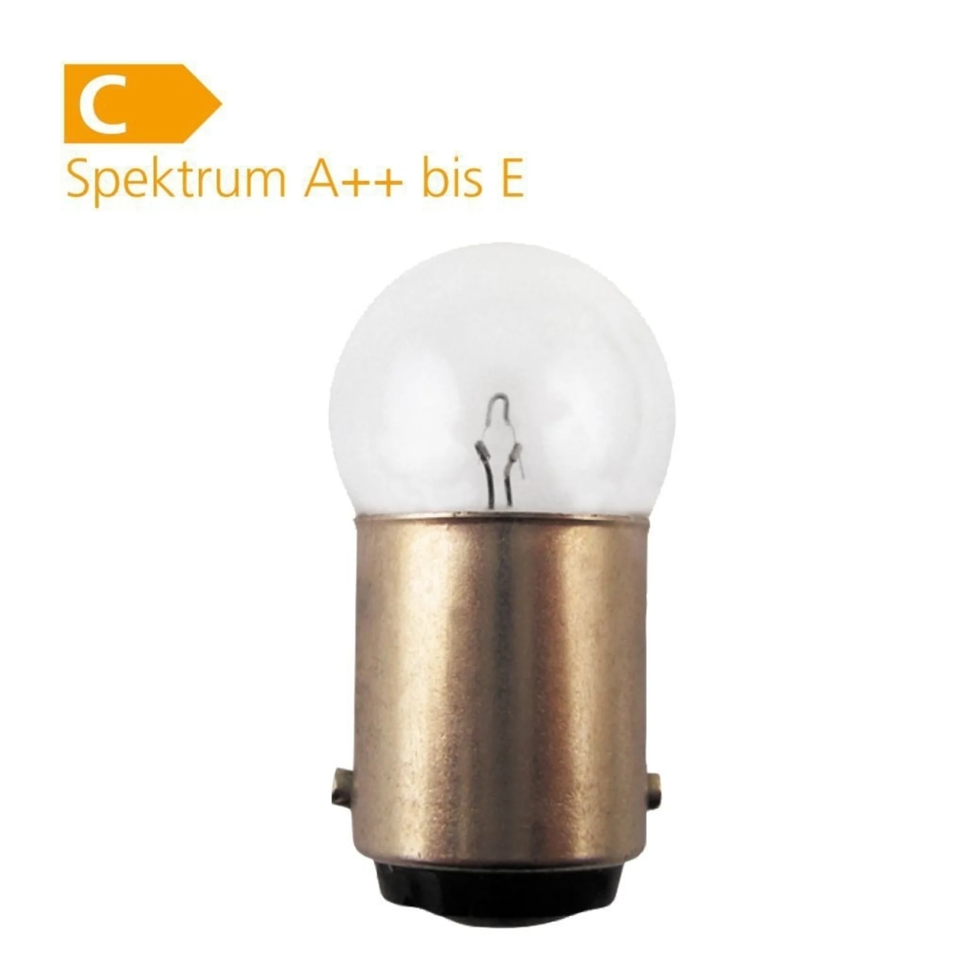 Ampoule BA 15 S, 12 V/10 W, 2 pièces SB-verpa