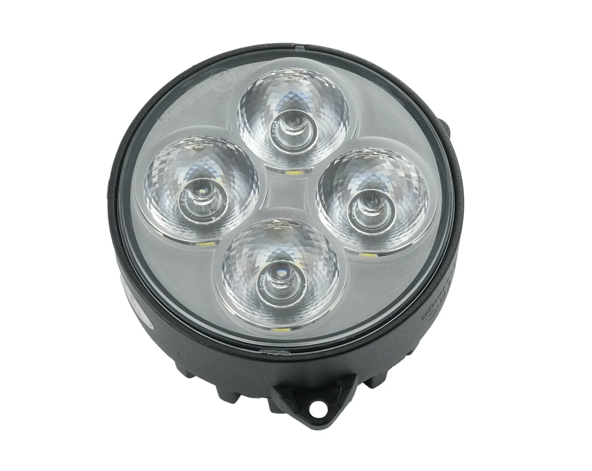 LED Arbeitsscheinwerfer Einbau John Deere 12 V ø 84 mm, Plug & play für Haubeneinbau 6000er