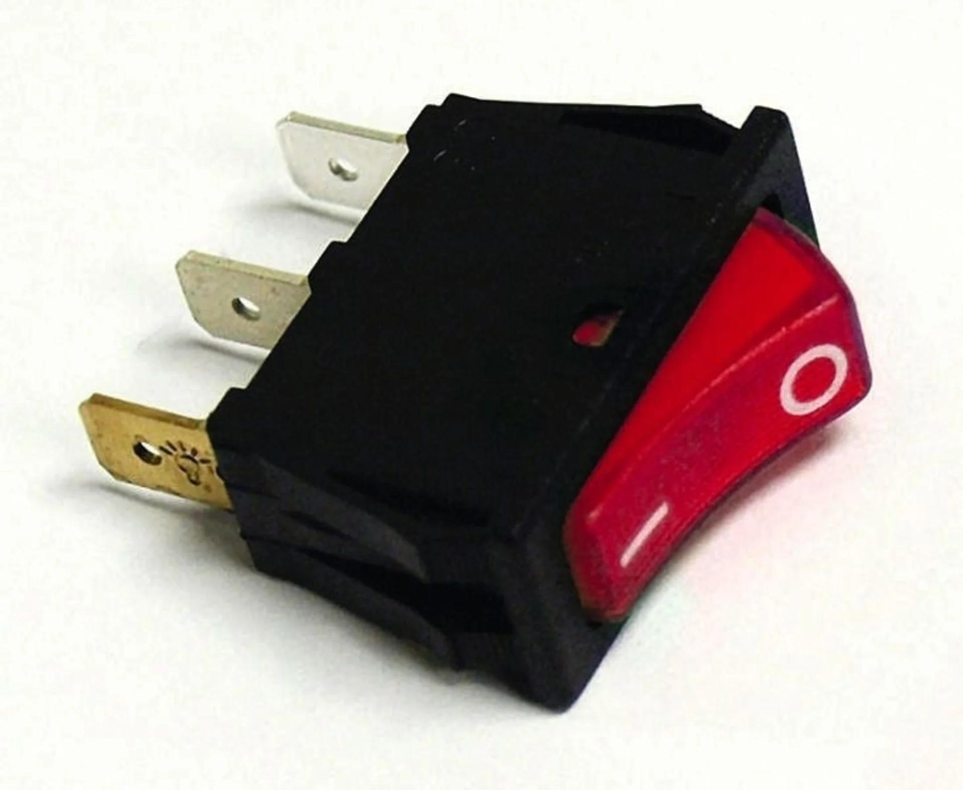 Interrupteur à bascule 12V/24V rouge