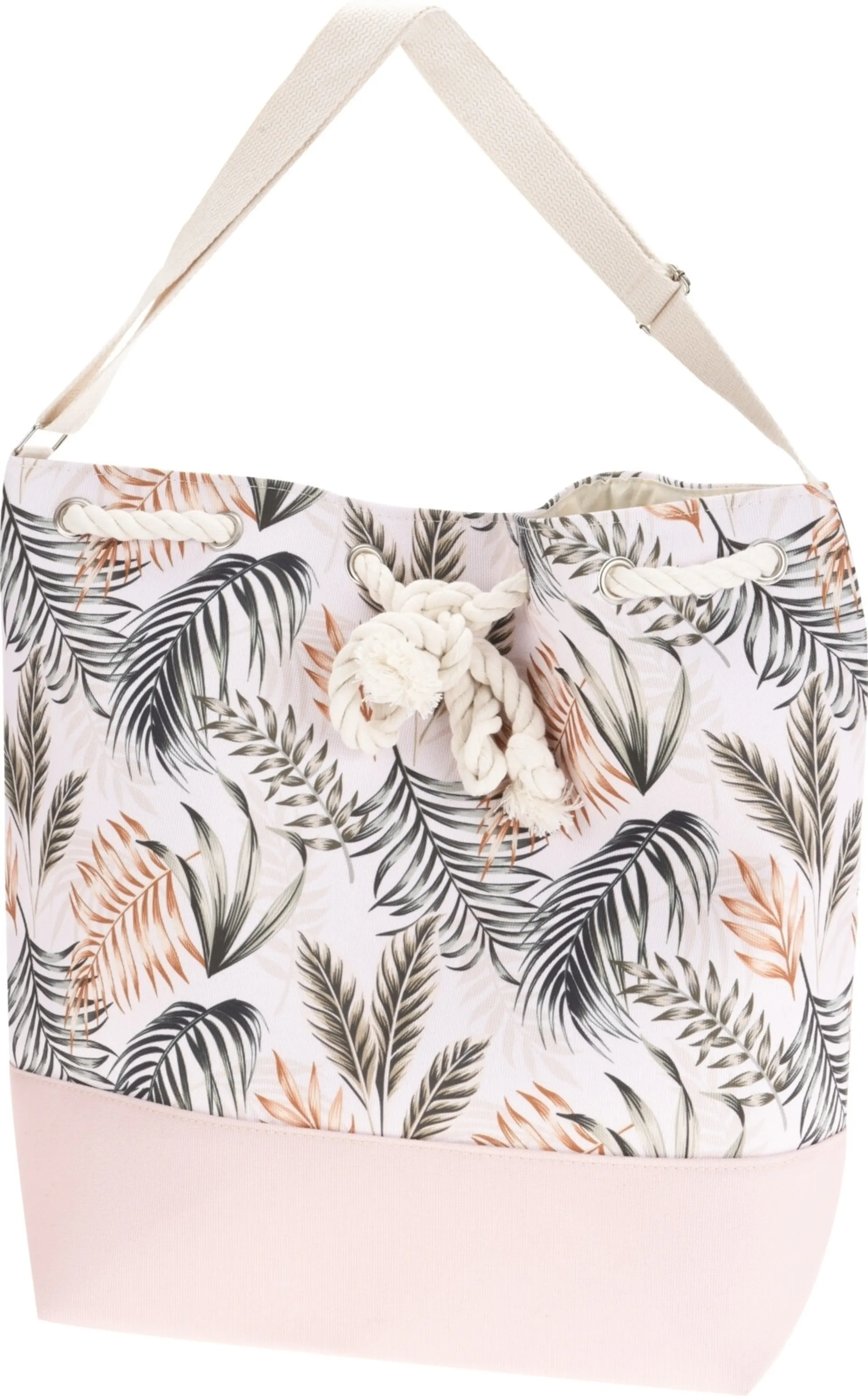 Strandtasche mit Blattmuster