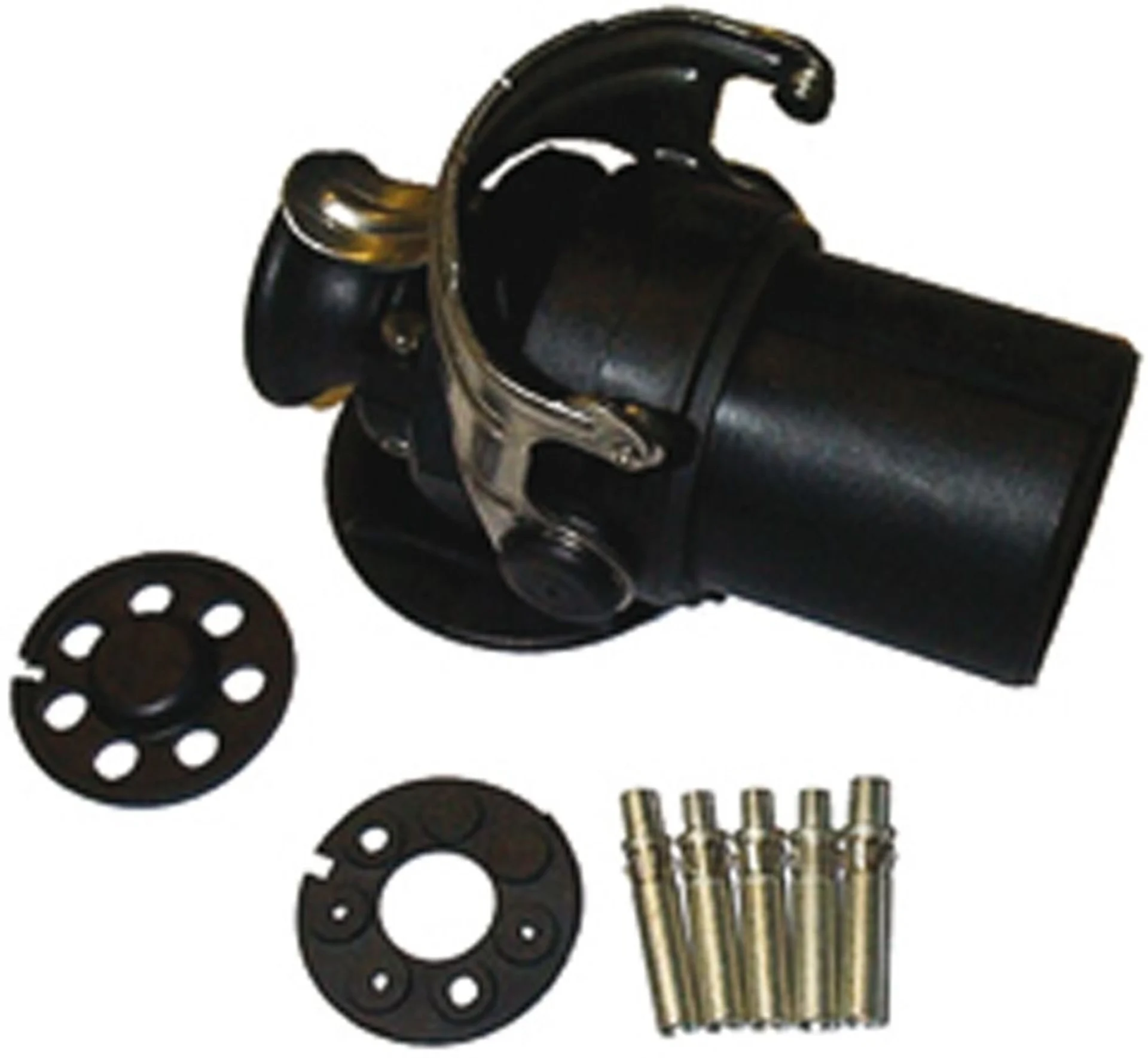 ABS-Stecker 5-pol. 24V, ADR/GGVS Crimpkontakte, Kabel-ø: 15.0-17.0mm