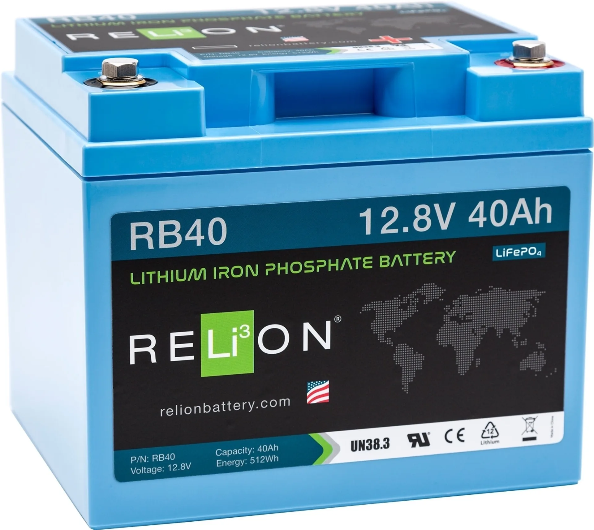 Batterie au lithium-ion Relion 12 V / 40 Ah
