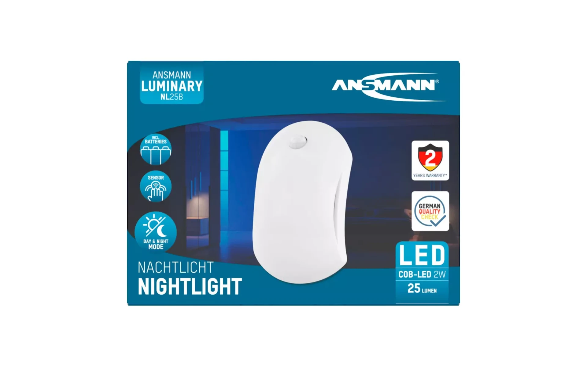 Ansmann NL25B Nachtlicht mit Bewegungssensoren