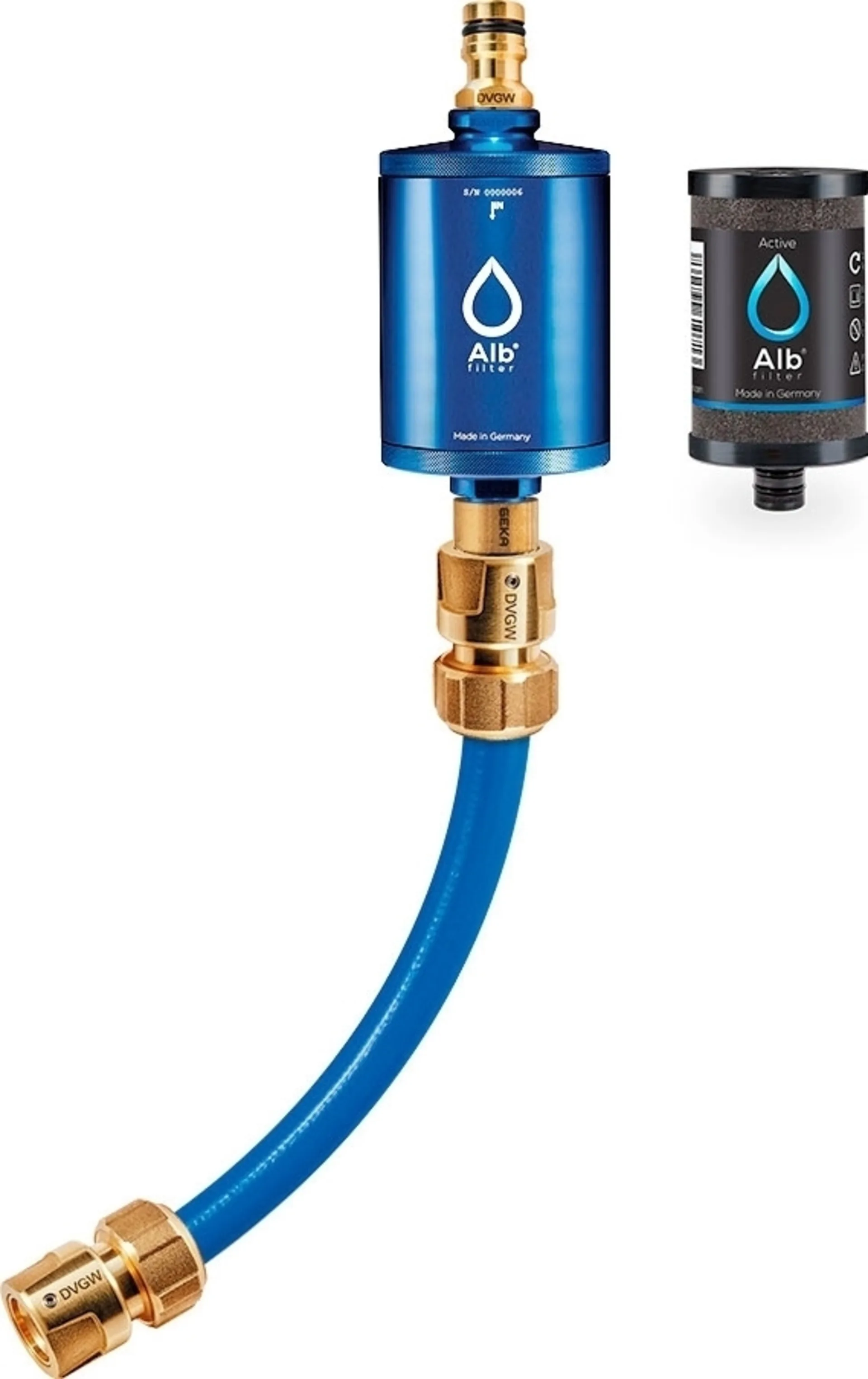 Alb Filter MOBIL Active Trinkwasserfilter - Mit GEKA Anschluss - Blau
