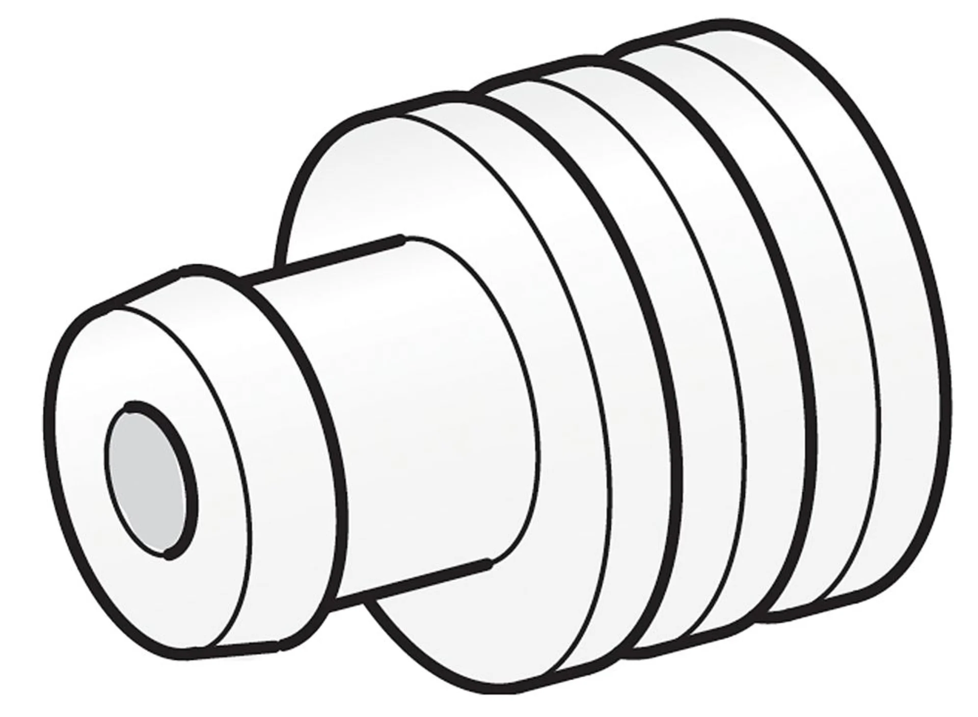 Joint d'étanchéité blanc pour connecteur d'injection