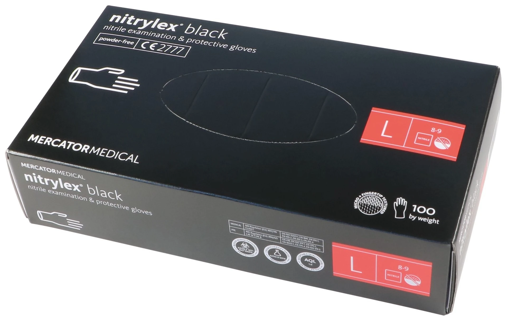 Gants Mercator Nitrilex black taille L