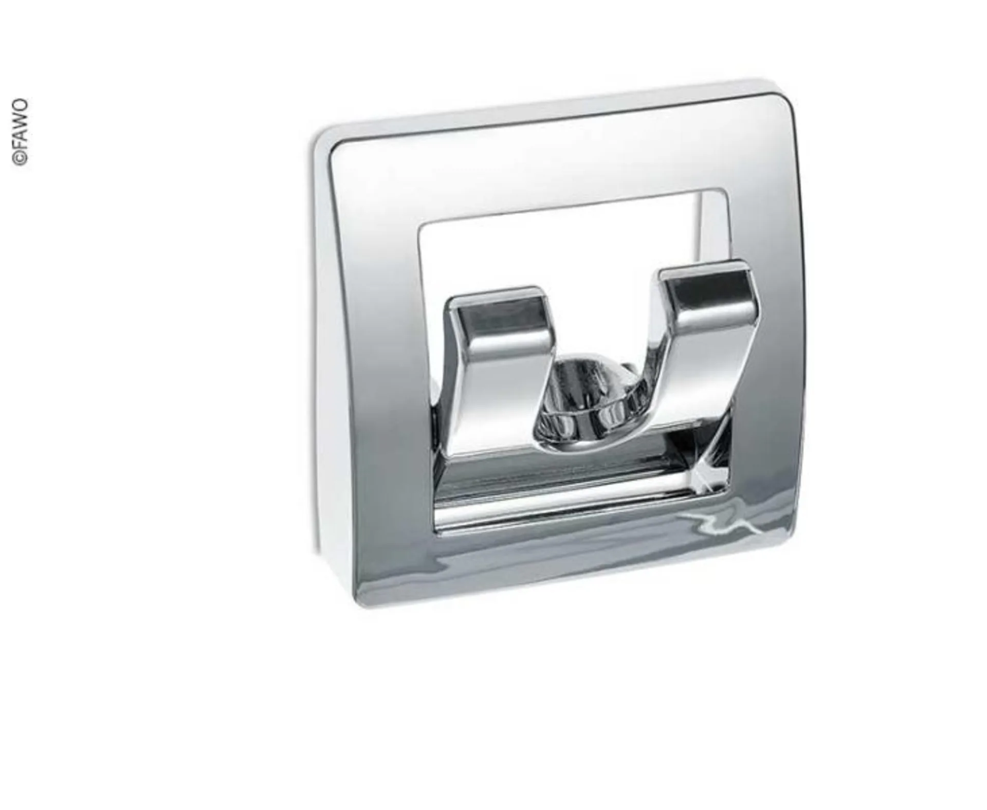 Porte-manteau chromé, pliable avec 2 crochets en vrac