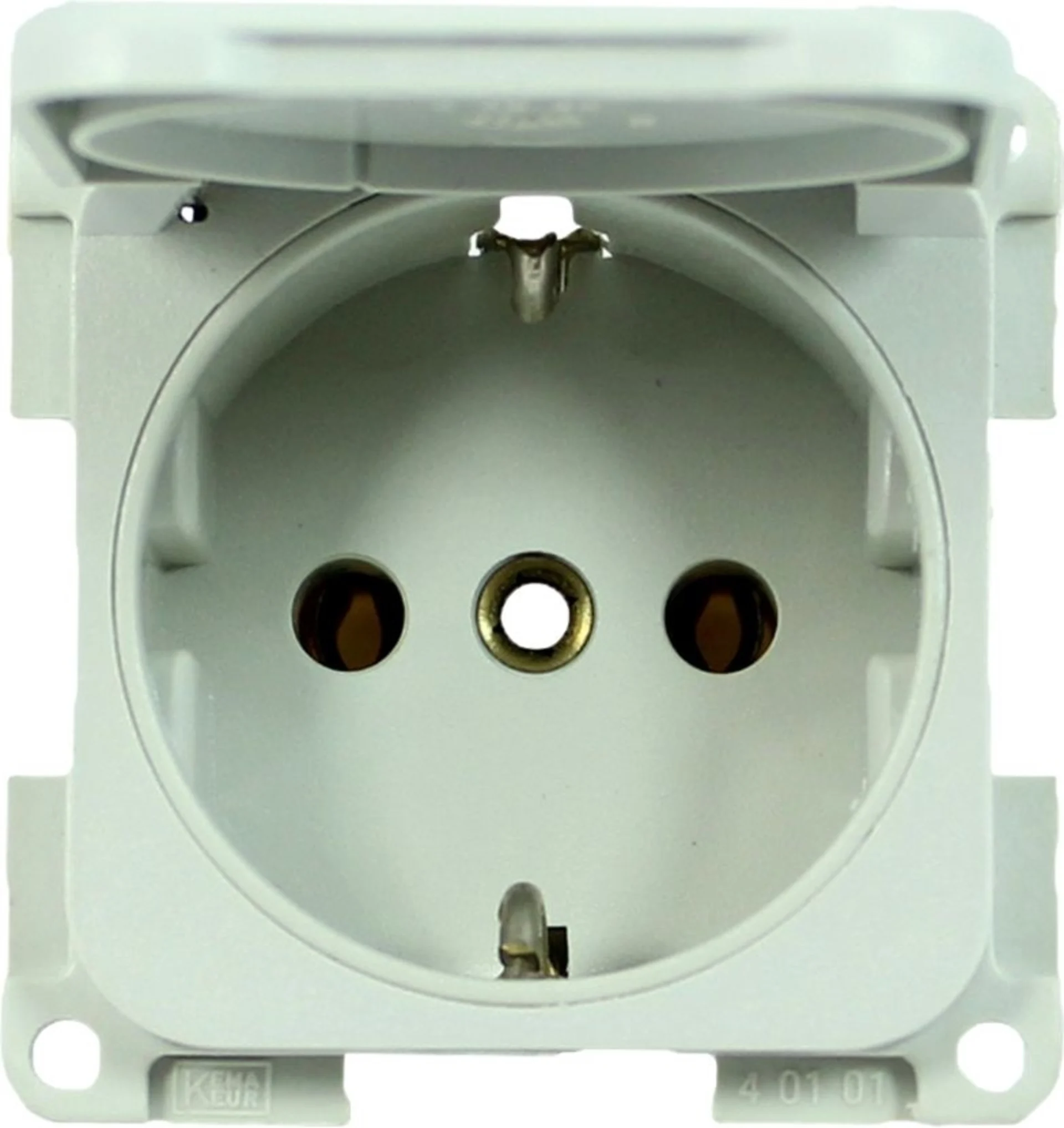 Inprojal System 10.000 Schutzkontaktstecker Steckdose grau K