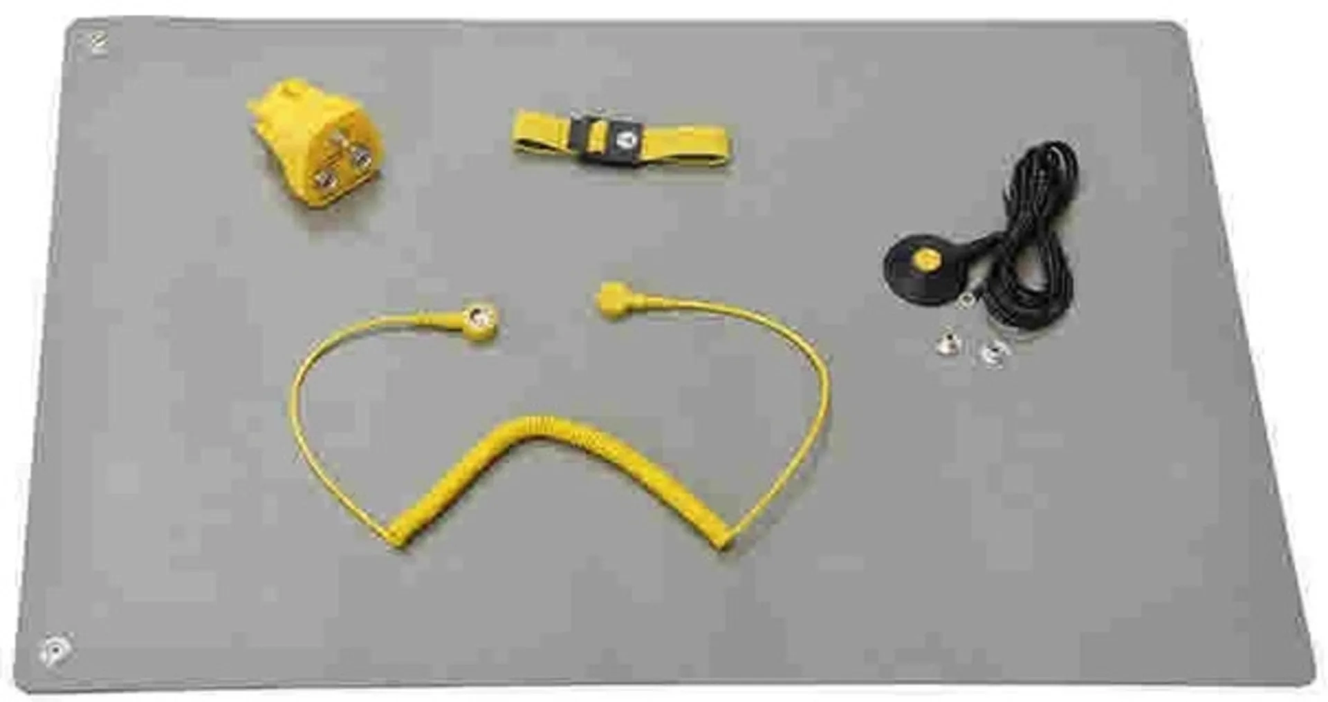 ESD-Tischmatten Set Pro - L (600x1200mm) grau