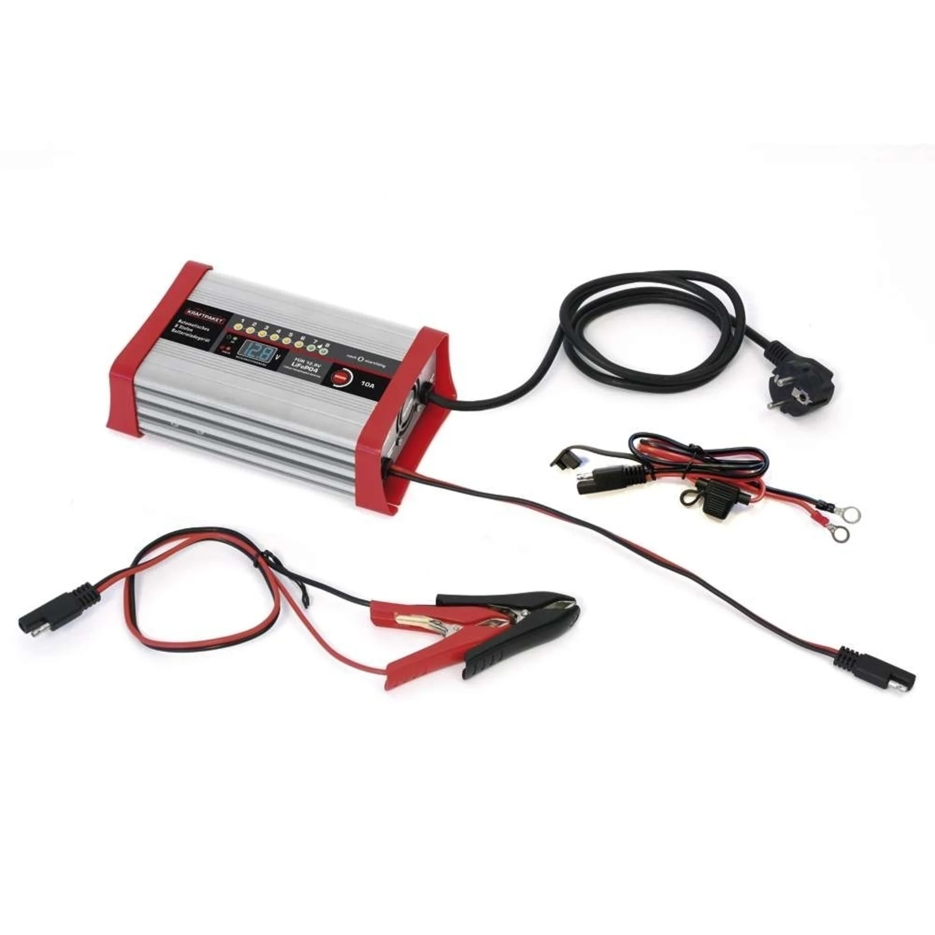 Chargeur Dino Kraftpaket avec fonction camping 12.8 V / 10 A Chargeur Dino Kraftpaket avec fonction camping 12.8 V / 10 A