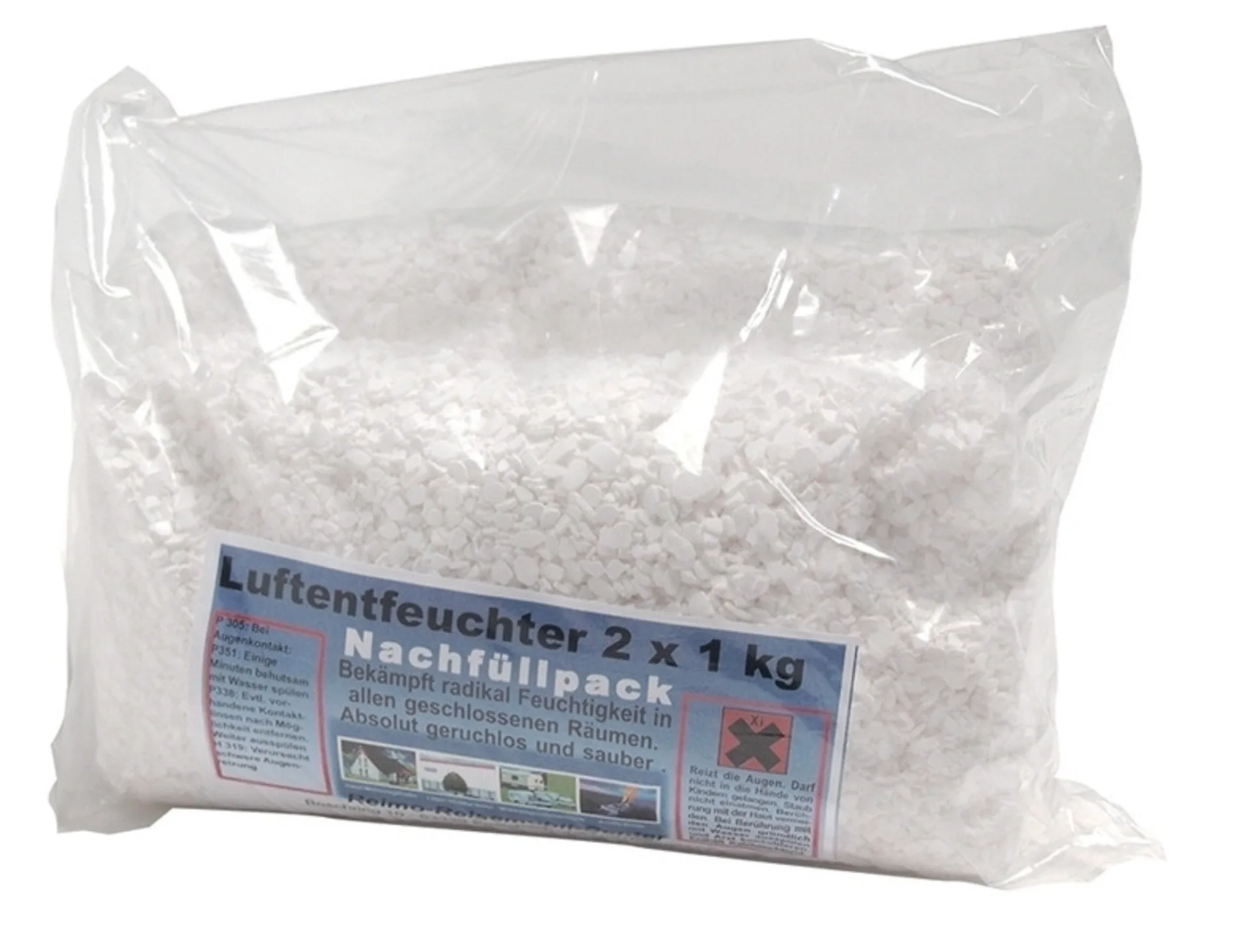 Granulés déshumidificateurs 2x 1kg - Granulés pour une déshumidification efficace de l'air