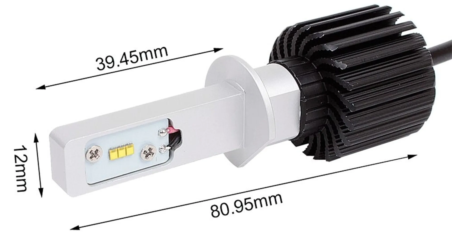 2 Stk. H1-LED Lampen 12/24V 4000lm 7G