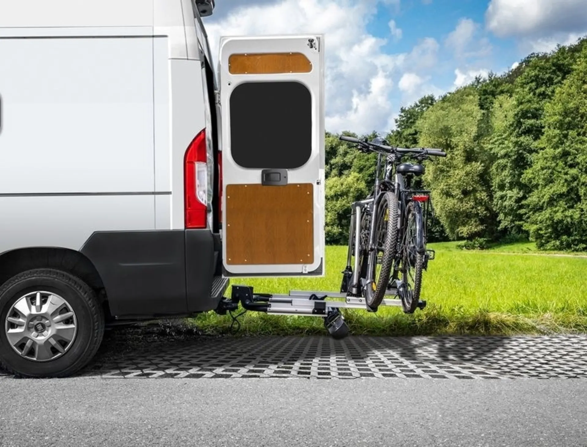 LAS SD260 Porte-vélos d'attelage à porte battante