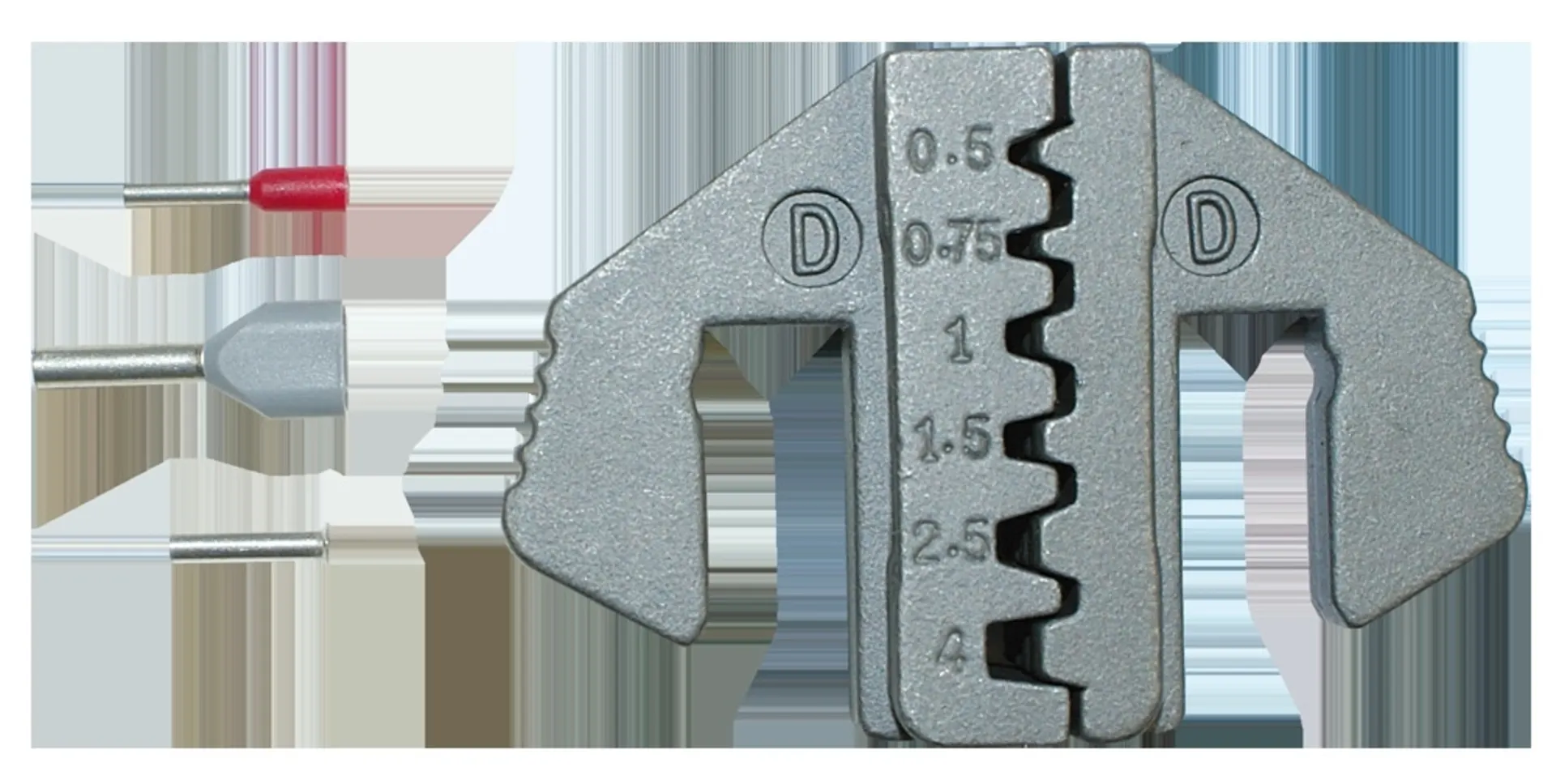 Rätschen-Presszange Set mit 5 Pressformen mit auswechselbaren Pressformen