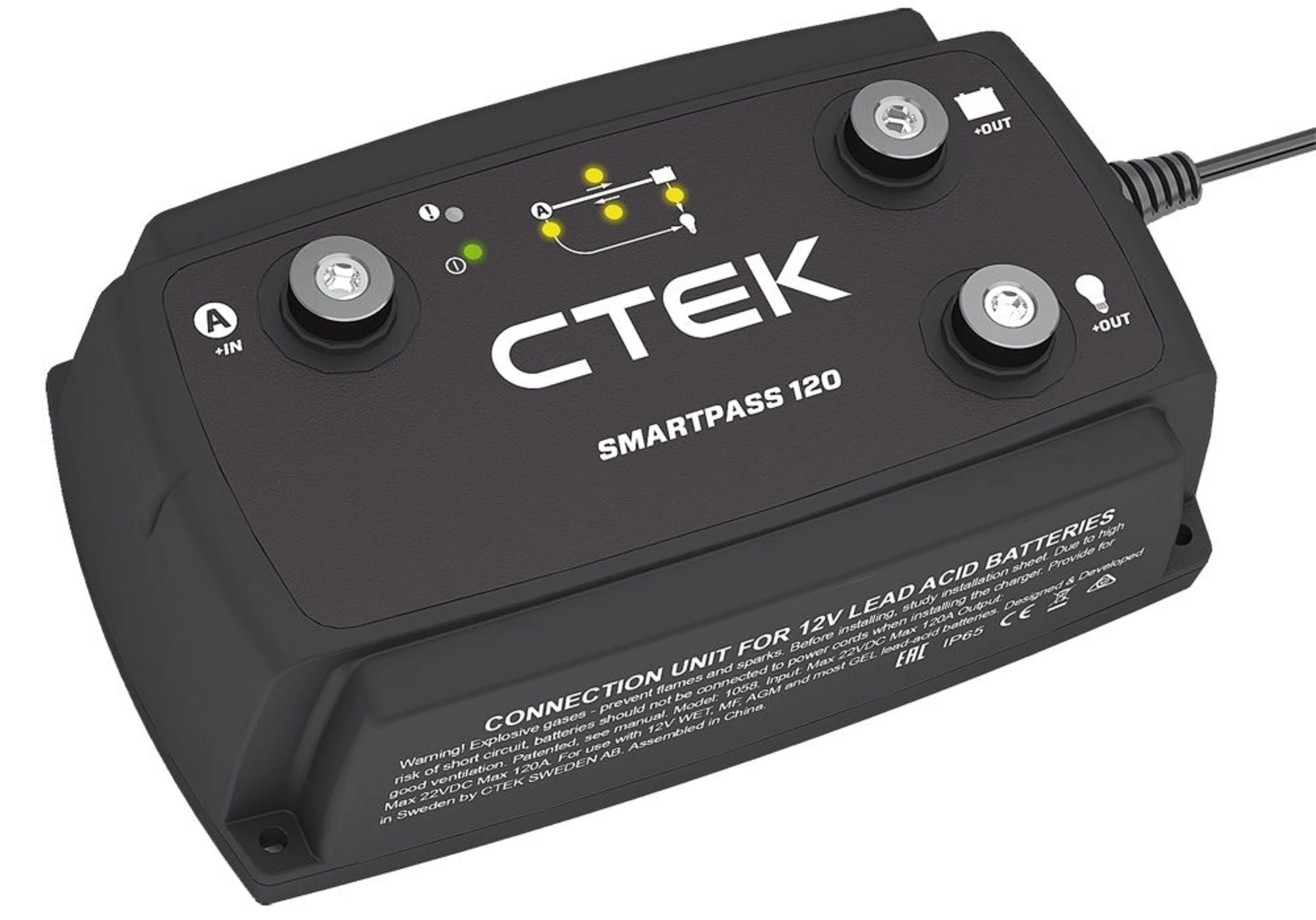 CTEK - Zusatzgerät zu D250SA 12/12 V 120 A 192 x 110 x 65 mm „Smartpass 120“