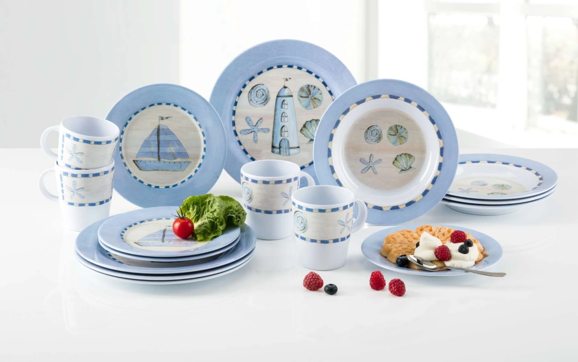 Brunner Odyssey Melamin Geschirr-Set 16-tlg.