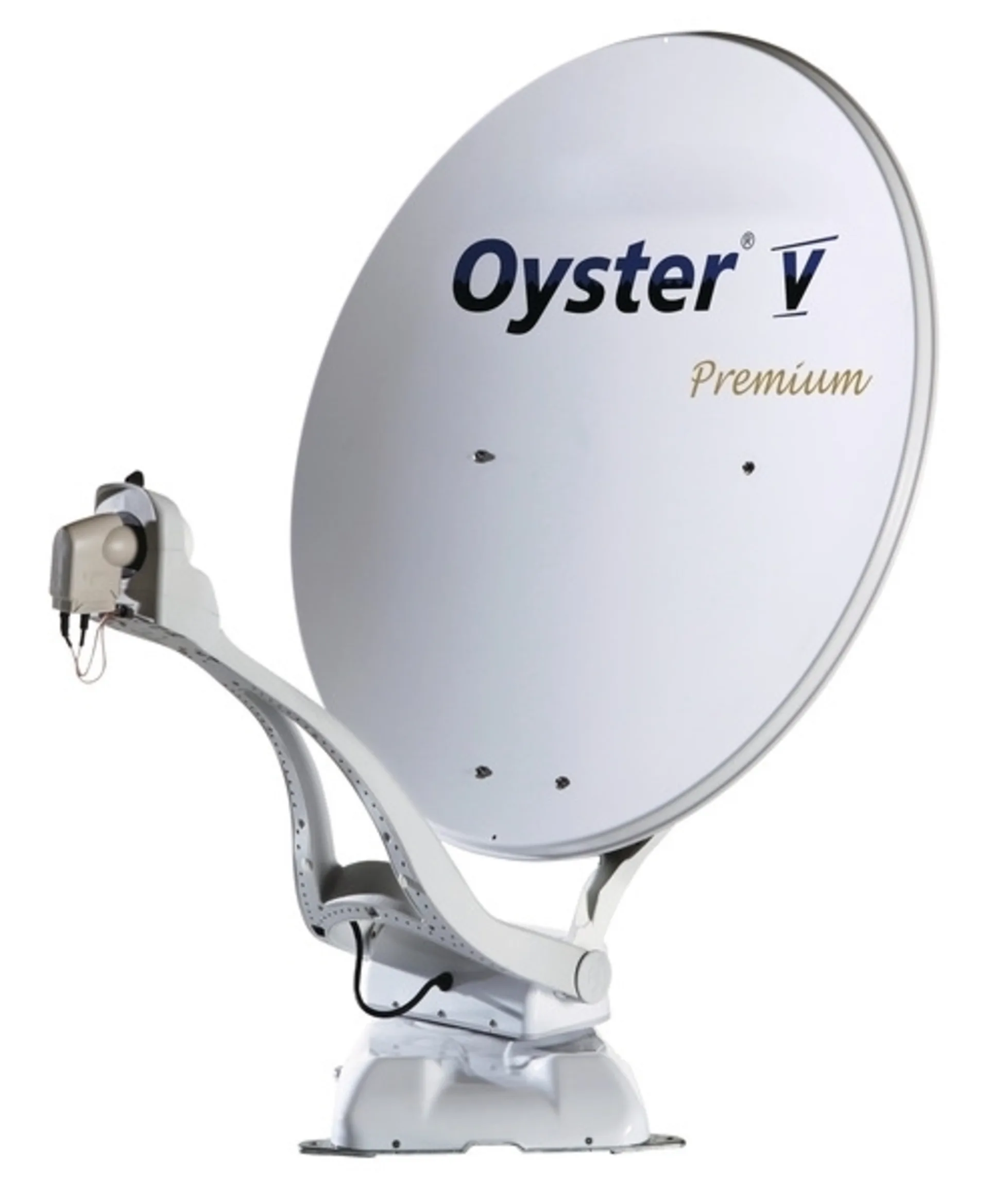 Ten Haaaft Oyster V85 PREMIUM Sat-Anlage Twin Skew, weiss