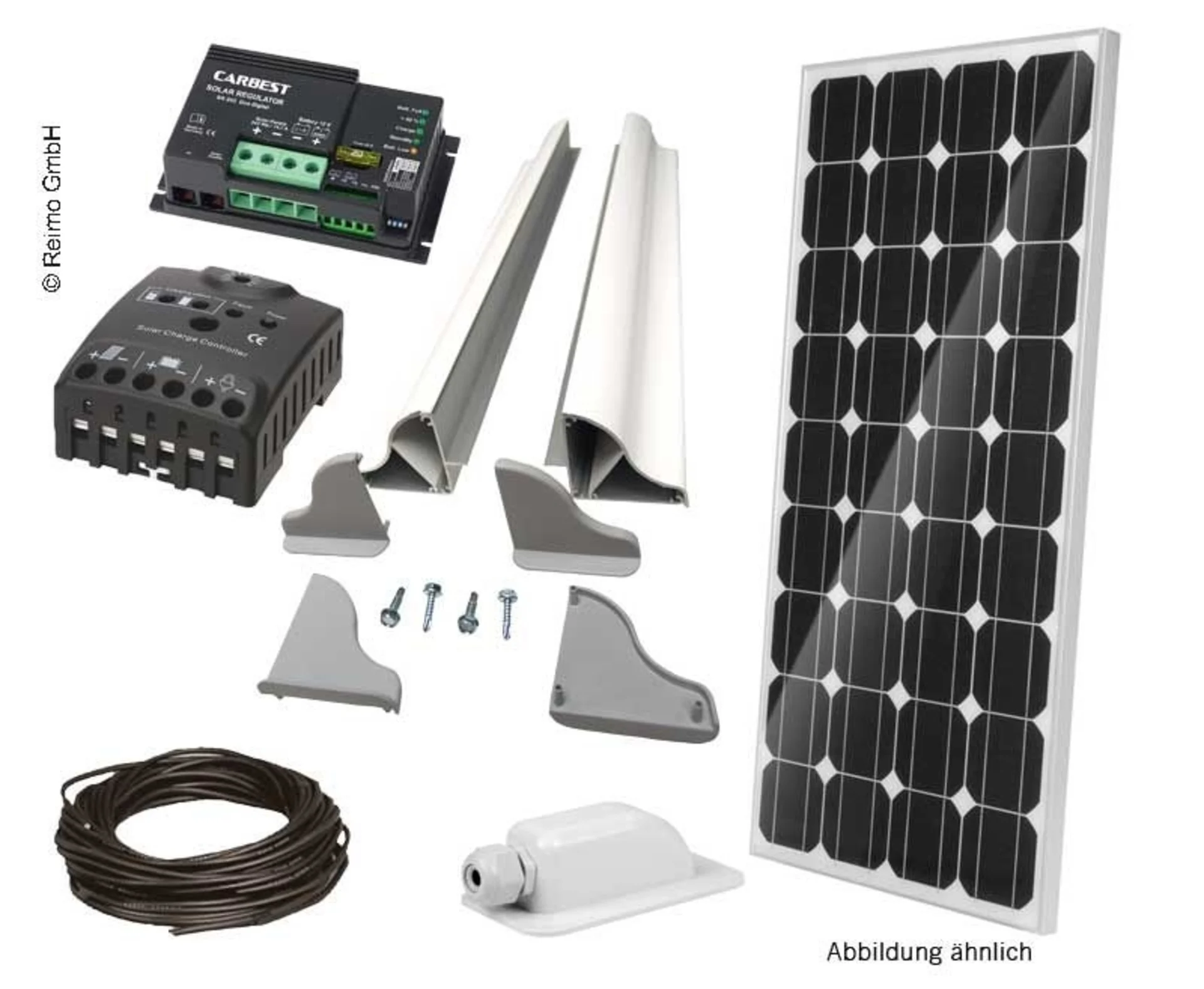 Carbest Solar-Komplettset 120 Watt mit MPPT-Laderegler für Wohnmobile