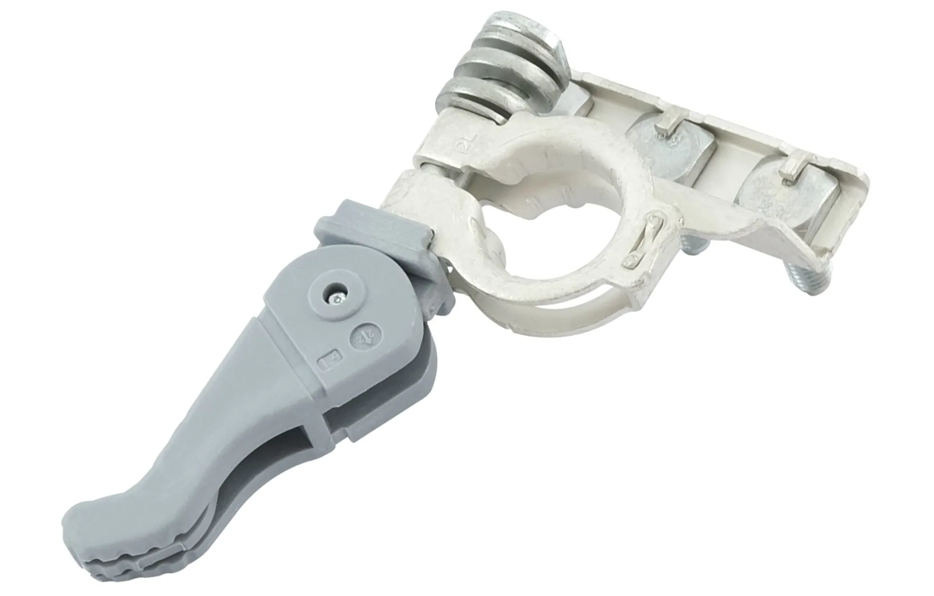 Batterieklemme negativ - 3 Anschlüsse Quick Lock, horizontal neg. / 3 x M6