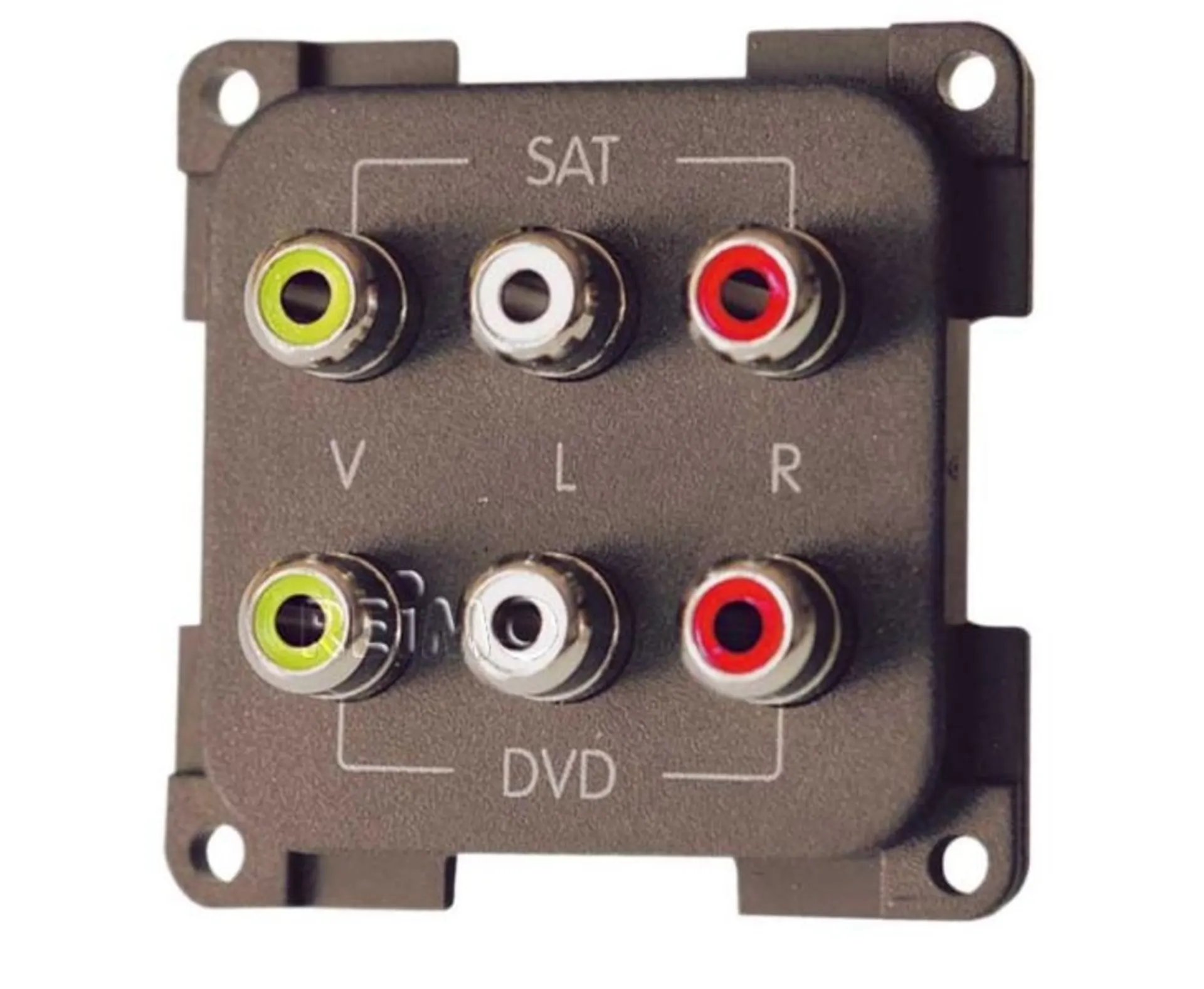 Chinch AV- & Audiomodul braun