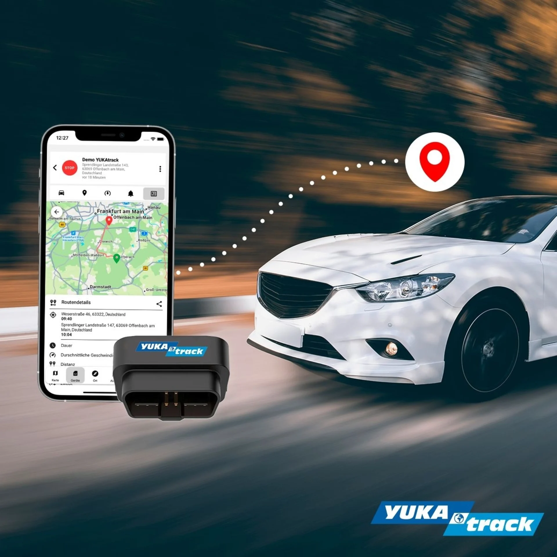 YUKAtrack easyWire GPS Ortung Europaweit mit SIM-Karte Datenflat