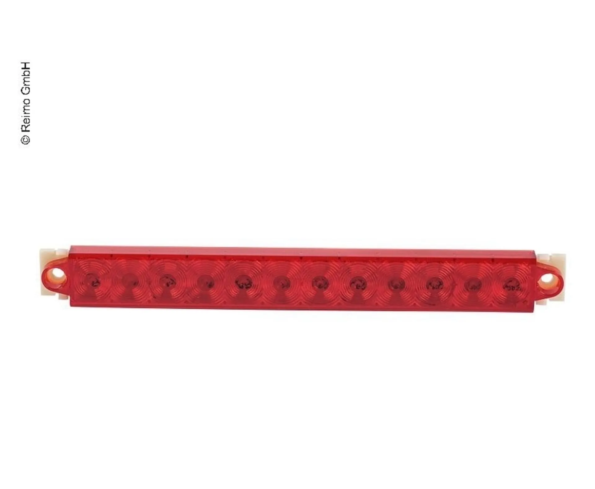 LED-Bremsleuchte rot/chrome, 9-32V, 2.2 W IP67, 500 mm Kabel