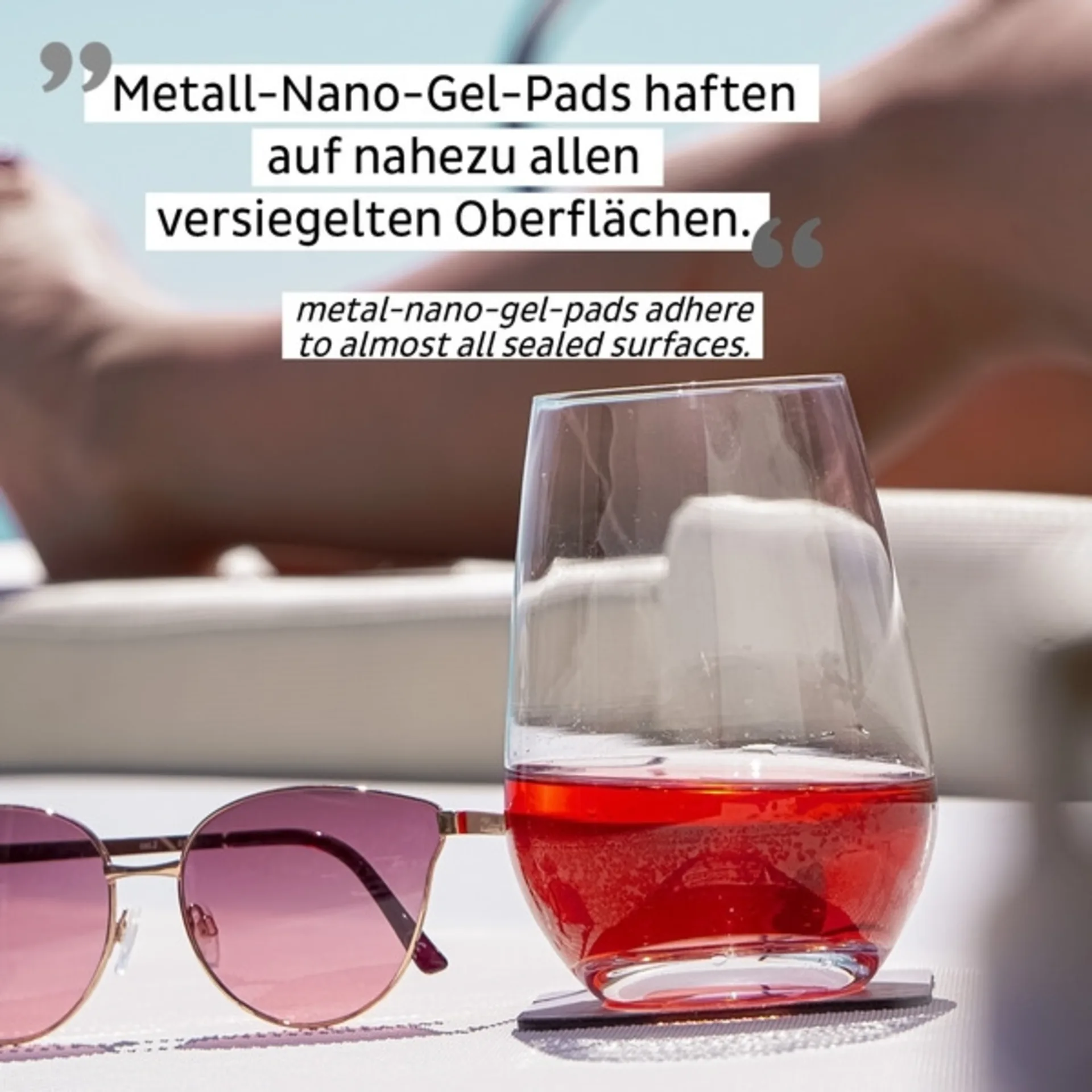 Silwy Magnet-Kristallgläser mit Untersetzer 4-tlg. (400 ml)
