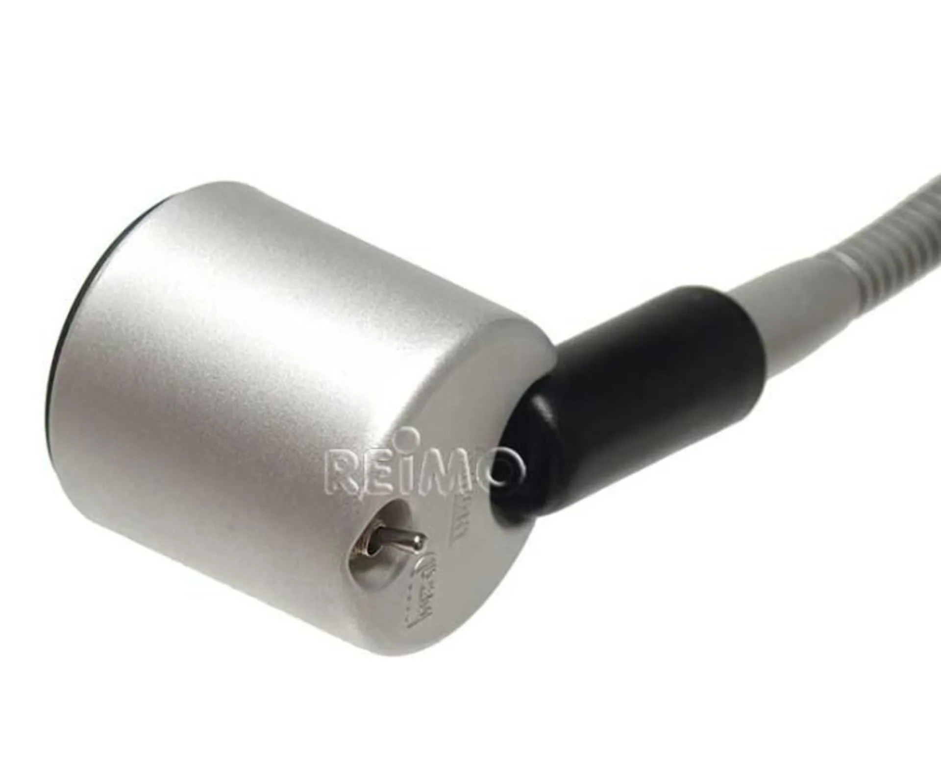 LED Schwanenhalsleuchte für den Festanbau - mattsilber - 130mm - 12V Cockpitleuchte / Leseleuchte