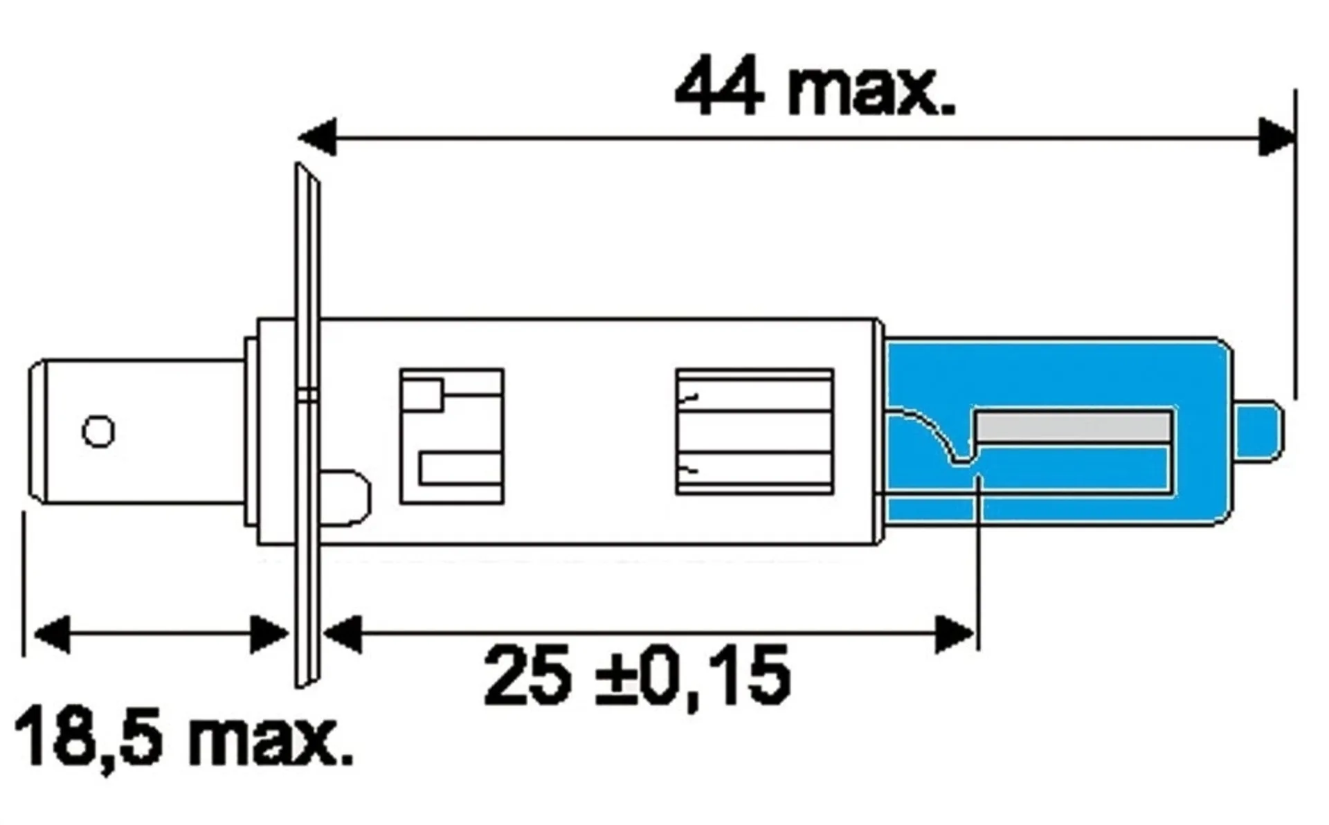 Osram ampoule. CoolBlue Intense H1 12 V 55 W