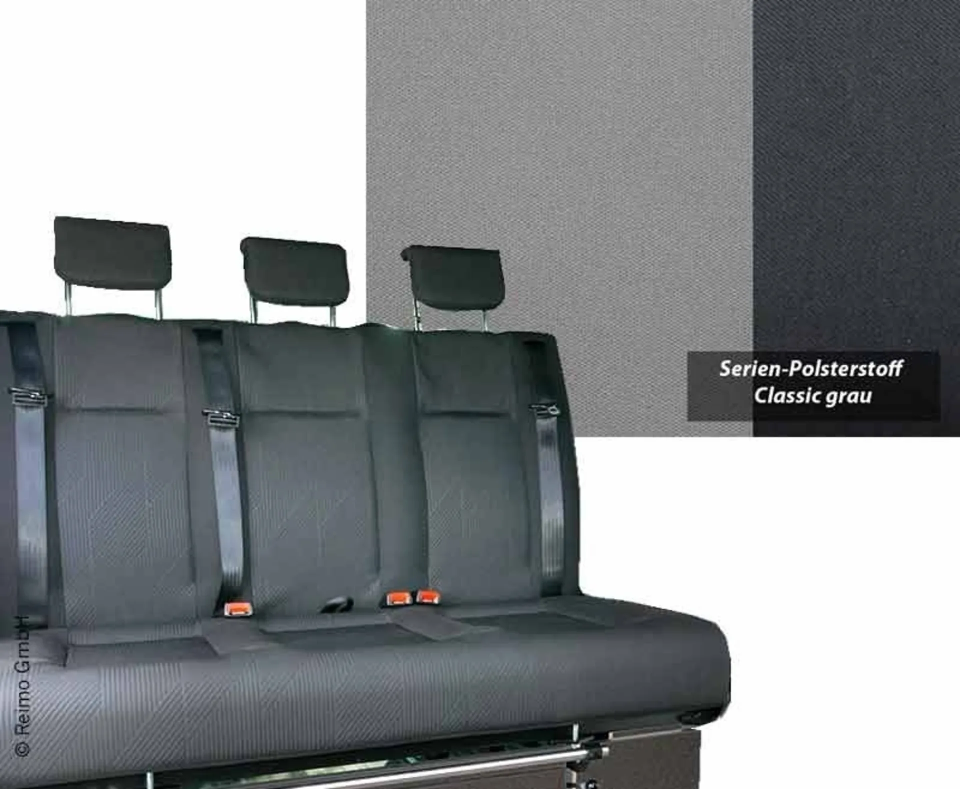 Schlaf-/Sitzbank für Renault Trafic, Opel Vivaro und Fiat Talento - Classic grau